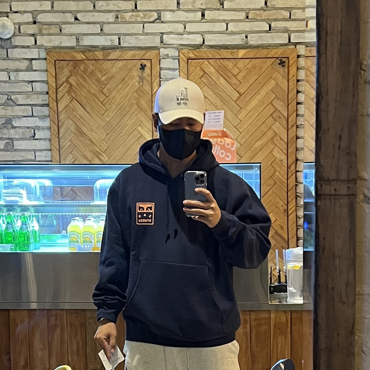 IAB Studio x Obey Eyes Icon Hoodie Oceana, New Balance 992 Made in USA Grey - D Standard 착용 스타일 - 1