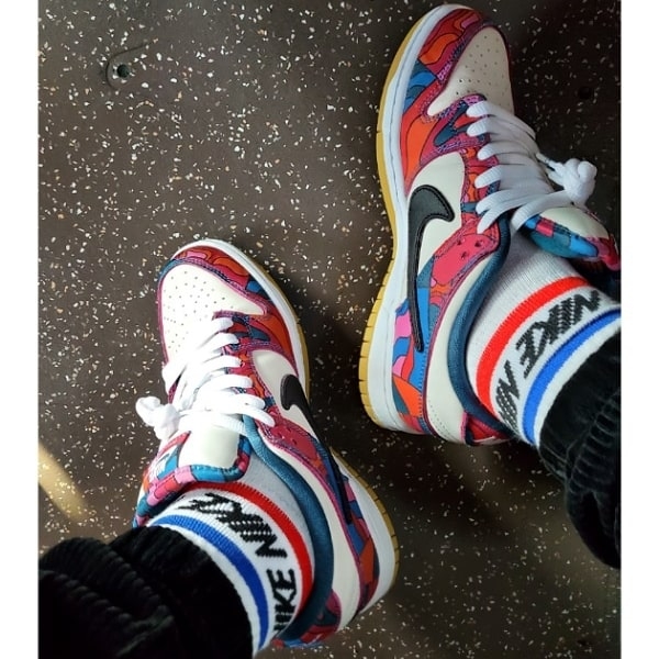 Nike x Parra SB Dunk Low Pro Abstract Art 착용 스타일 - 3