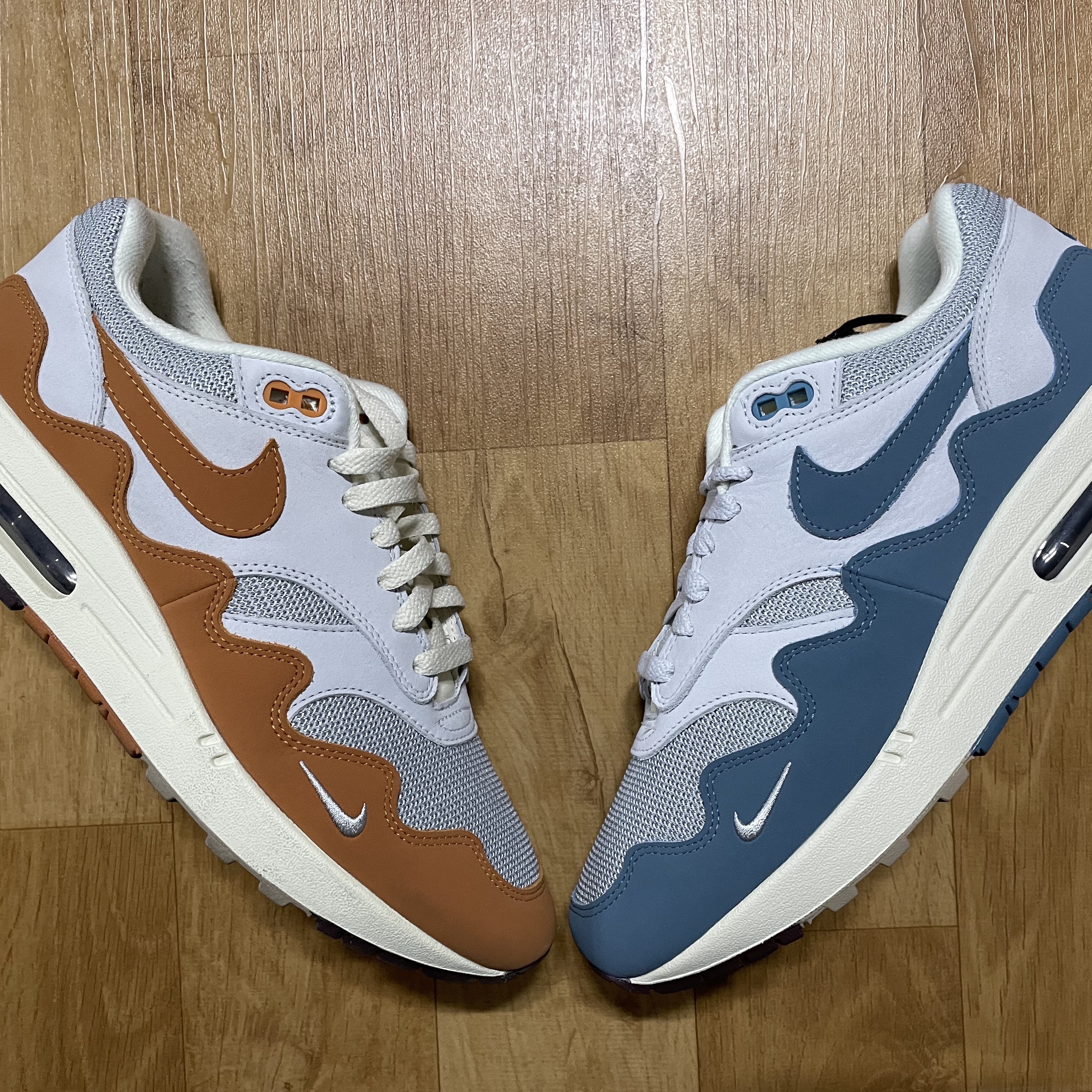 Nike x Patta Air Max 1 Monarch, Nike x Patta Air Max 1 Noise Aqua 착용 스타일