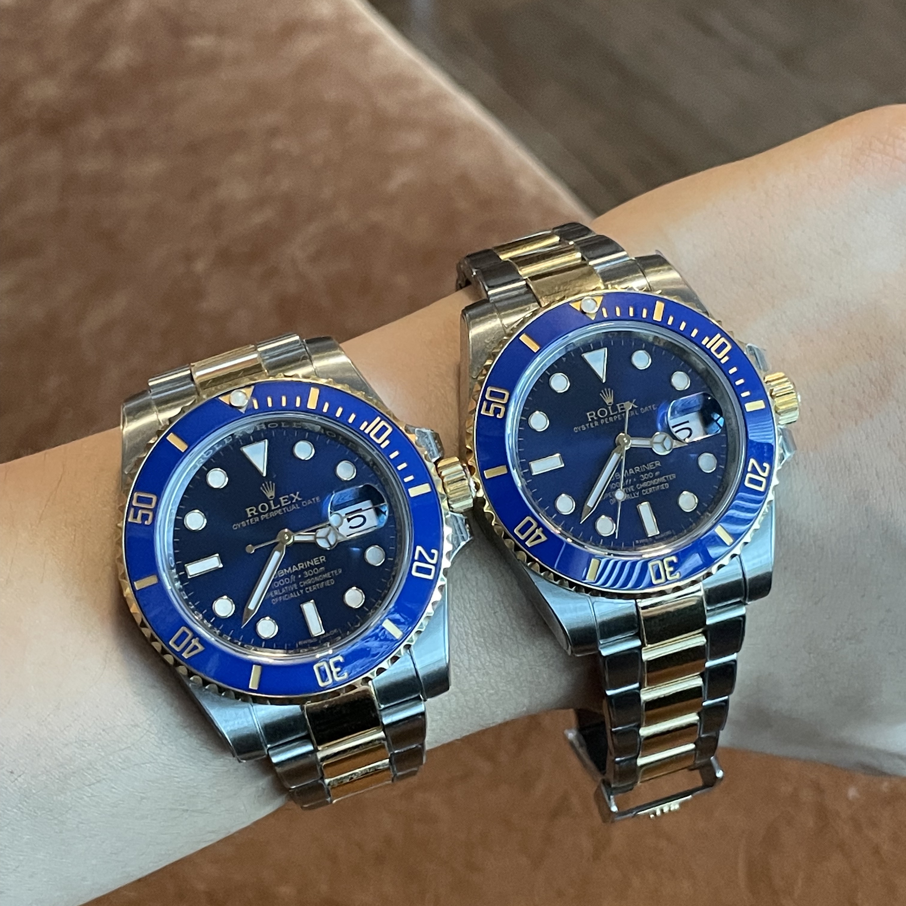 Rolex Submariner Date 41mm 126613LB Royal Blue Oyster, Rolex Submariner Date 40mm 116613LB Royal Blue Oyster 착용 스타일