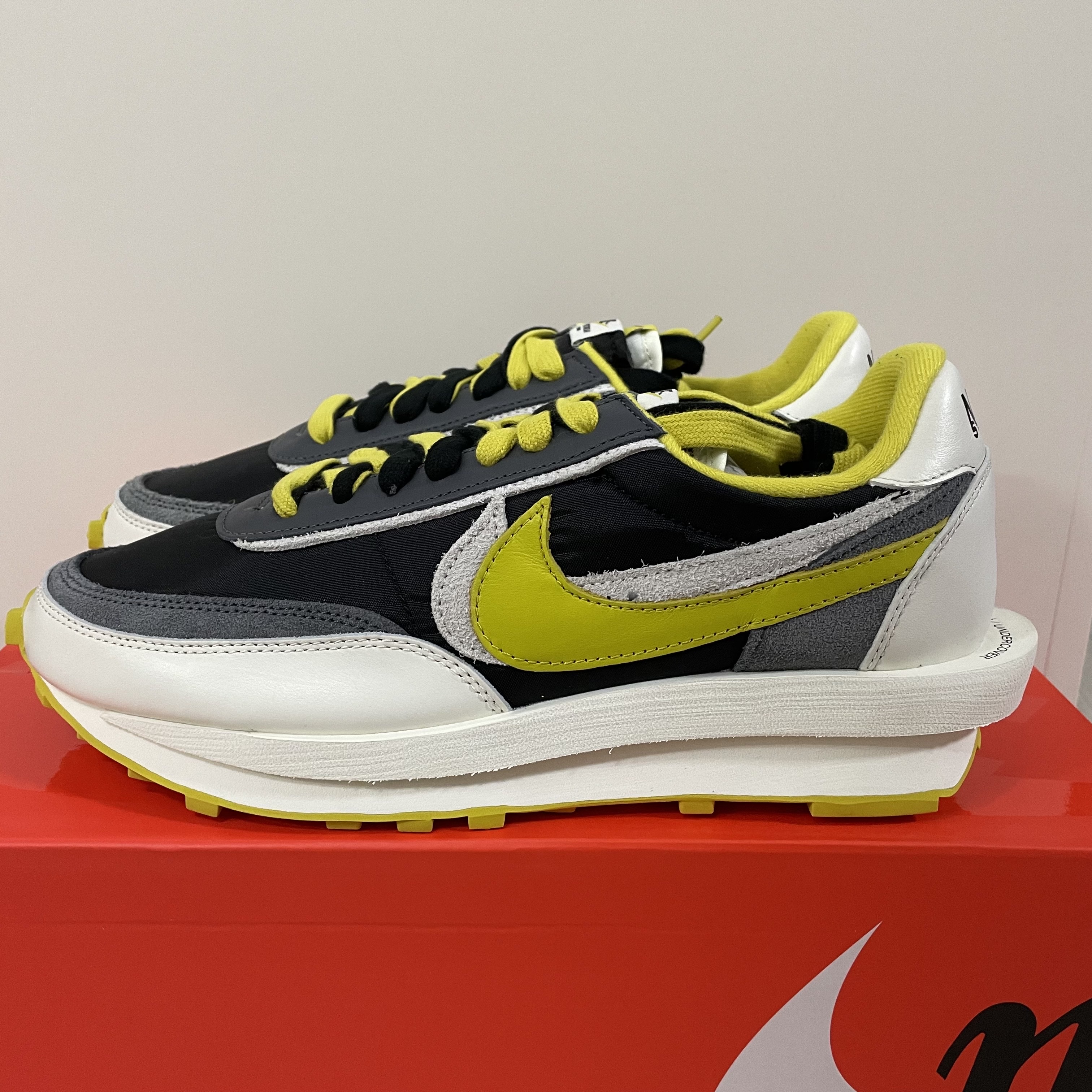 Nike x Sacai x Undercover LDWaffle Black Bright Citron 착용 스타일