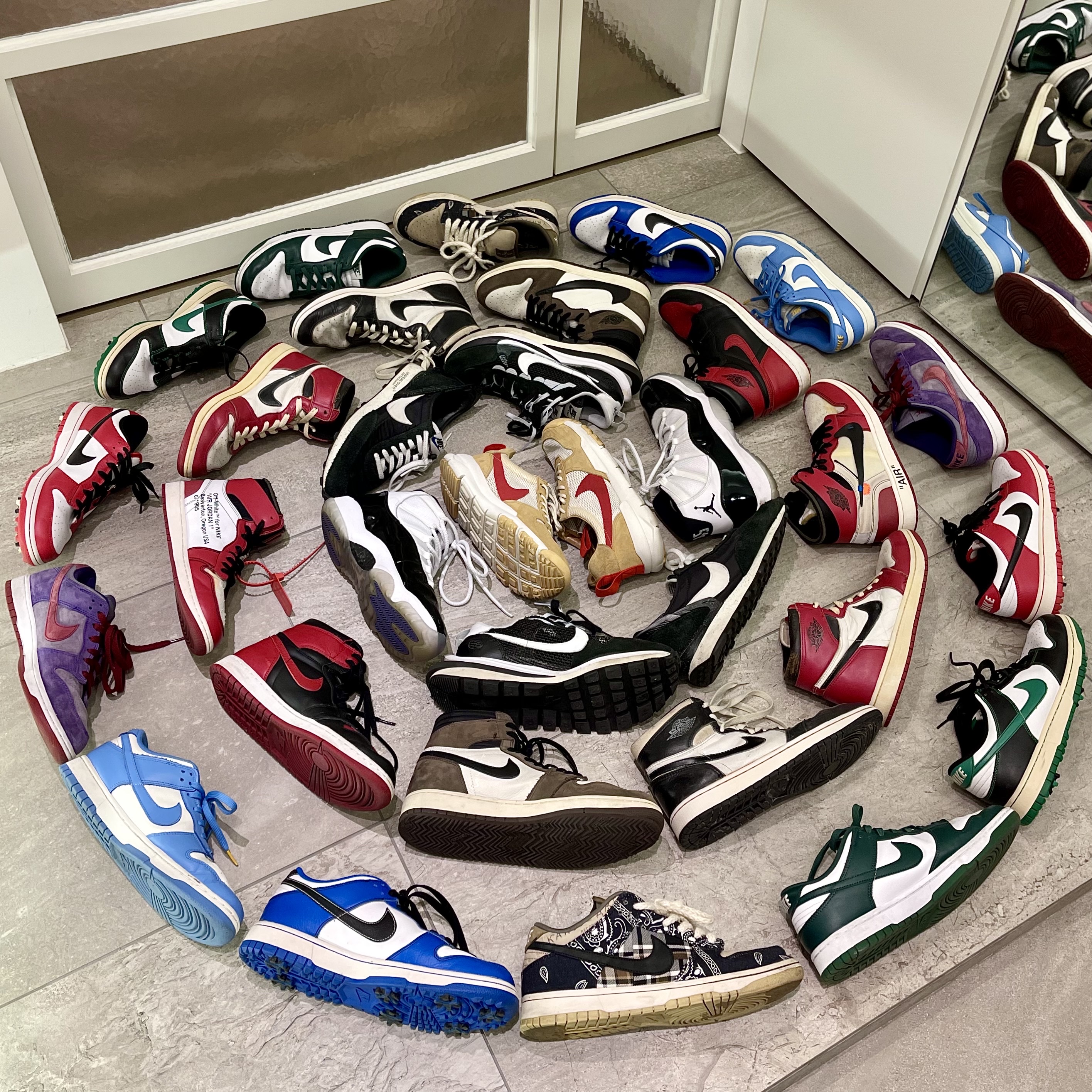Nike x Tom Sachs Mars Yard Shoe 2.0 Space Camp, Jordan 11 Retro Concord 2018 착용 스타일 - 2