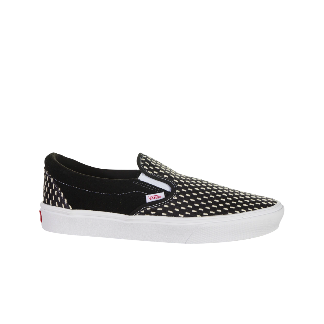 반스 컴피쿠시 슬립온 데님 자수 블랙 화이트(Vans ComfyCush Slip-On Denim Embroidery Black White) - 1