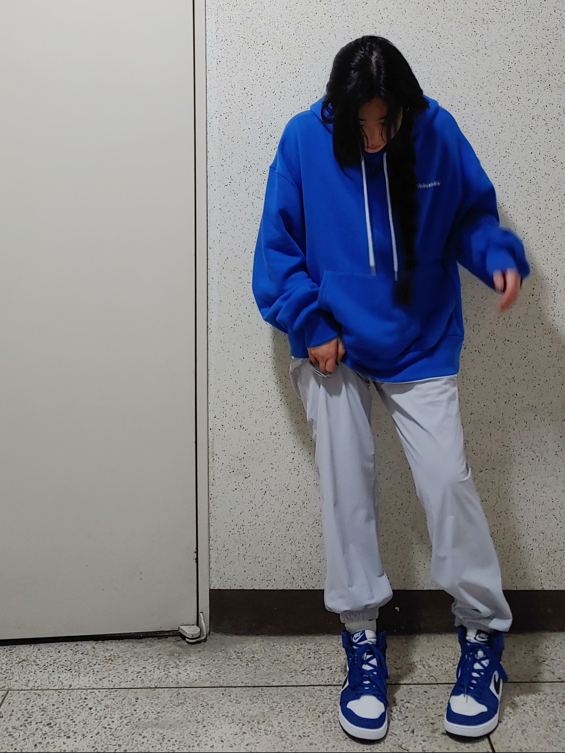 Jordan 1 KO Storm Blue 착용 스타일 - 1