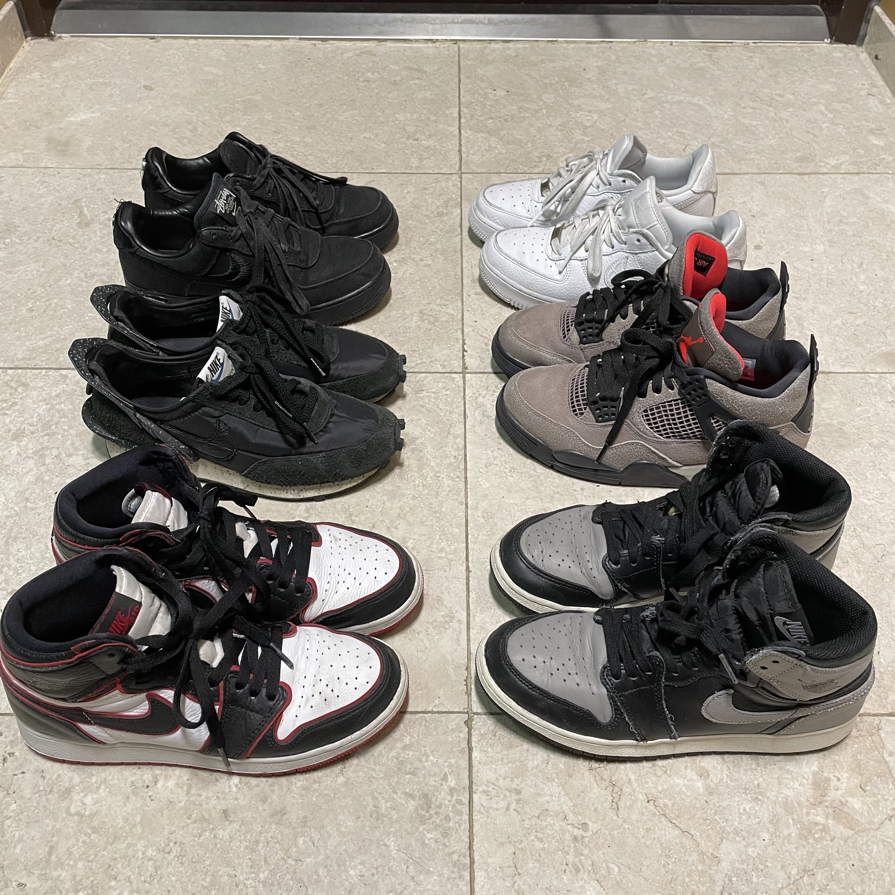 Jordan 1 Retro High OG Bloodline, Jordan 1 Retro High OG Shadow 2018 착용 스타일