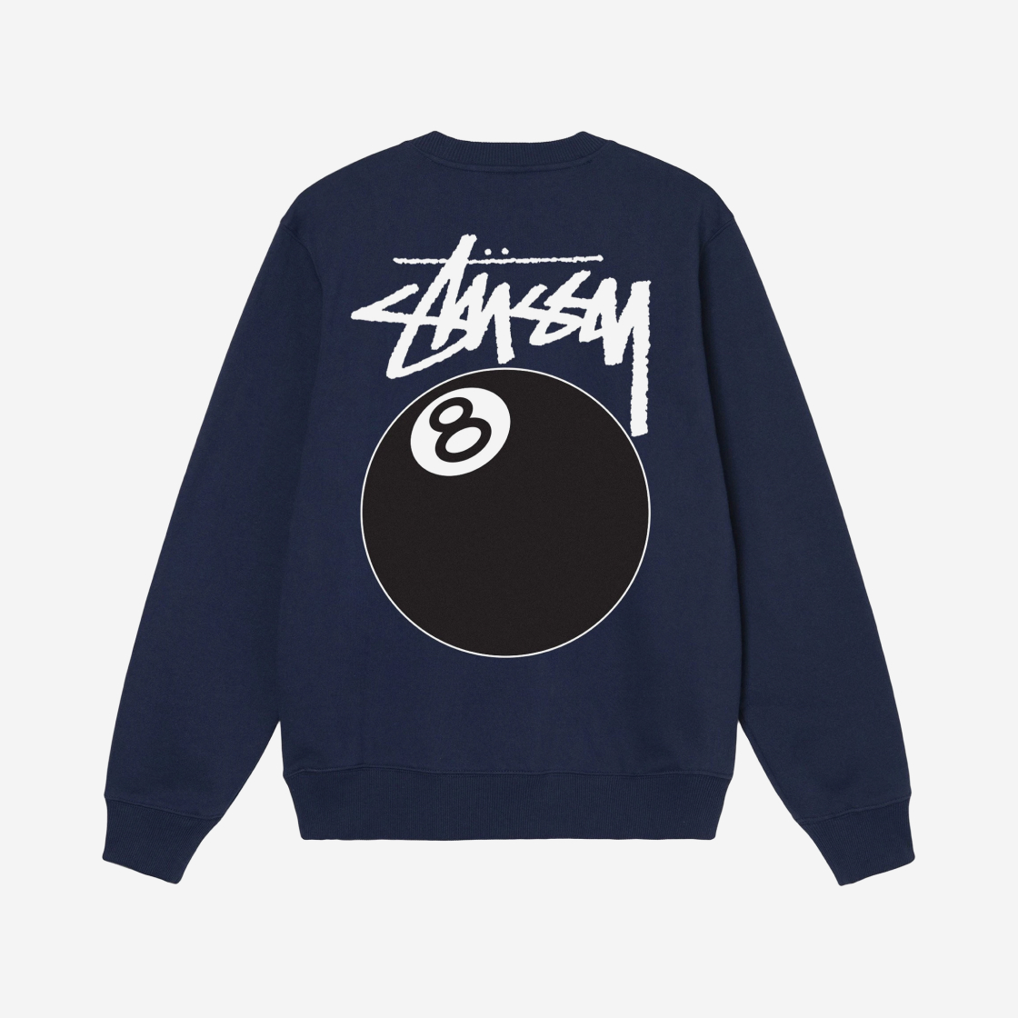 스투시 8볼 크루넥 네이비 - 21FW | Stussy | KREAM