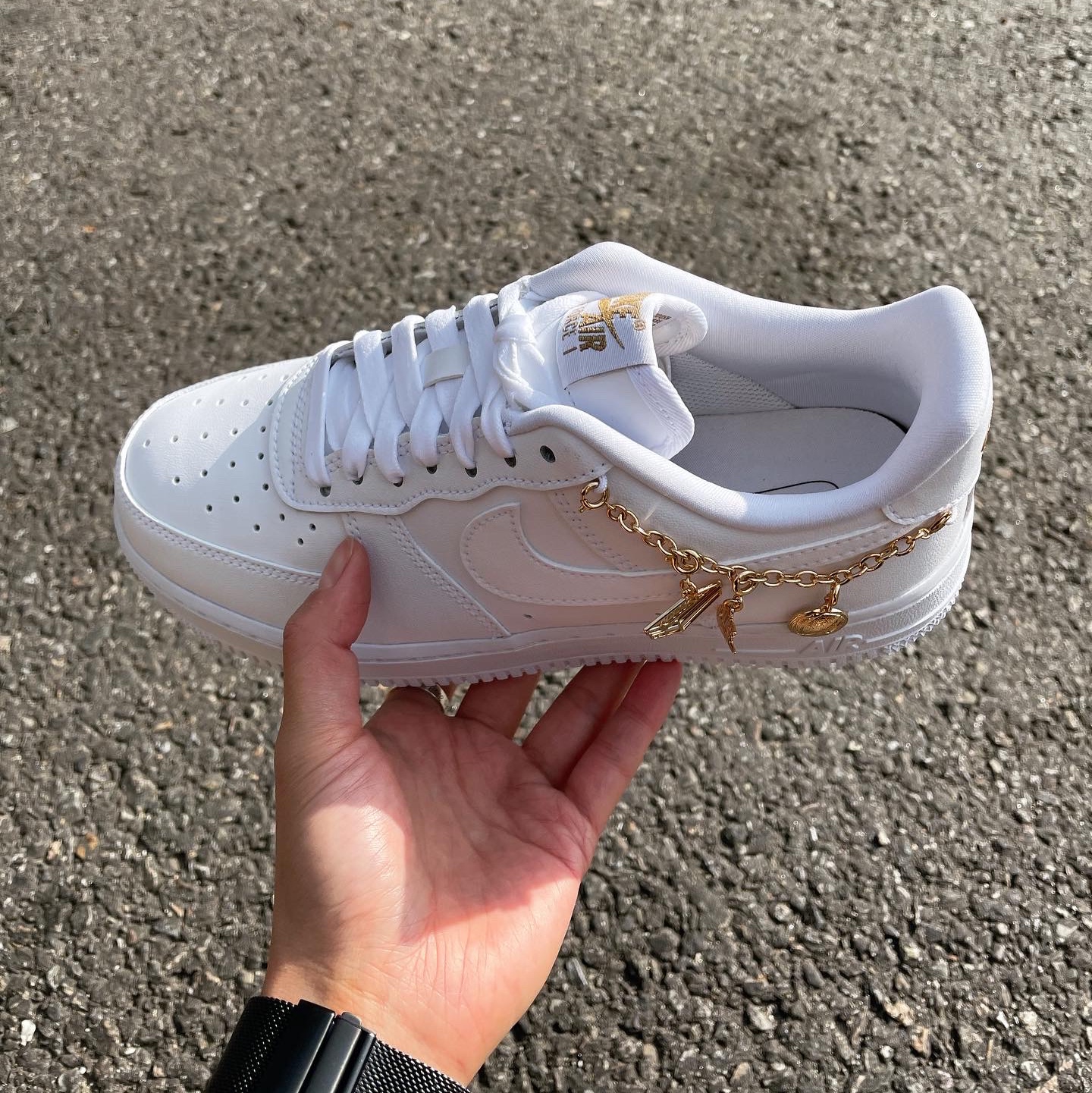 (W) Nike Air Force 1 '07 LX White Pendant 착용 스타일 - 2