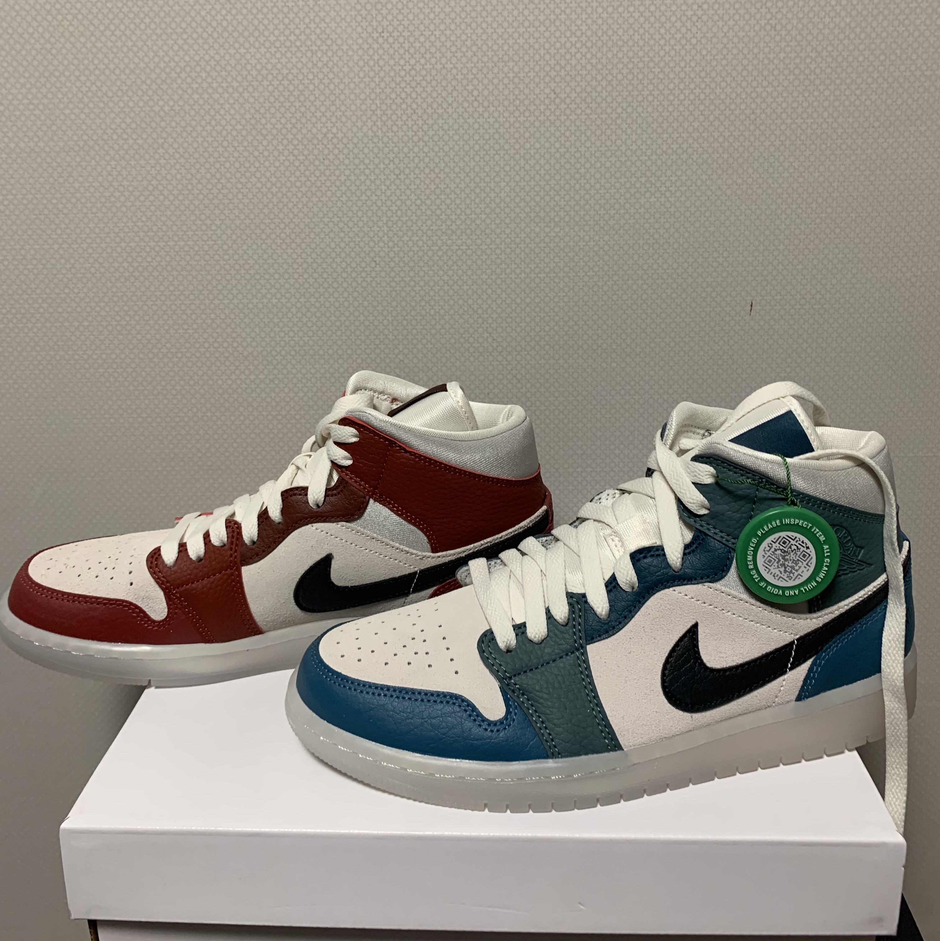 (W) Jordan 1 Mid Anti Gravity Machines 착용 스타일 - 1