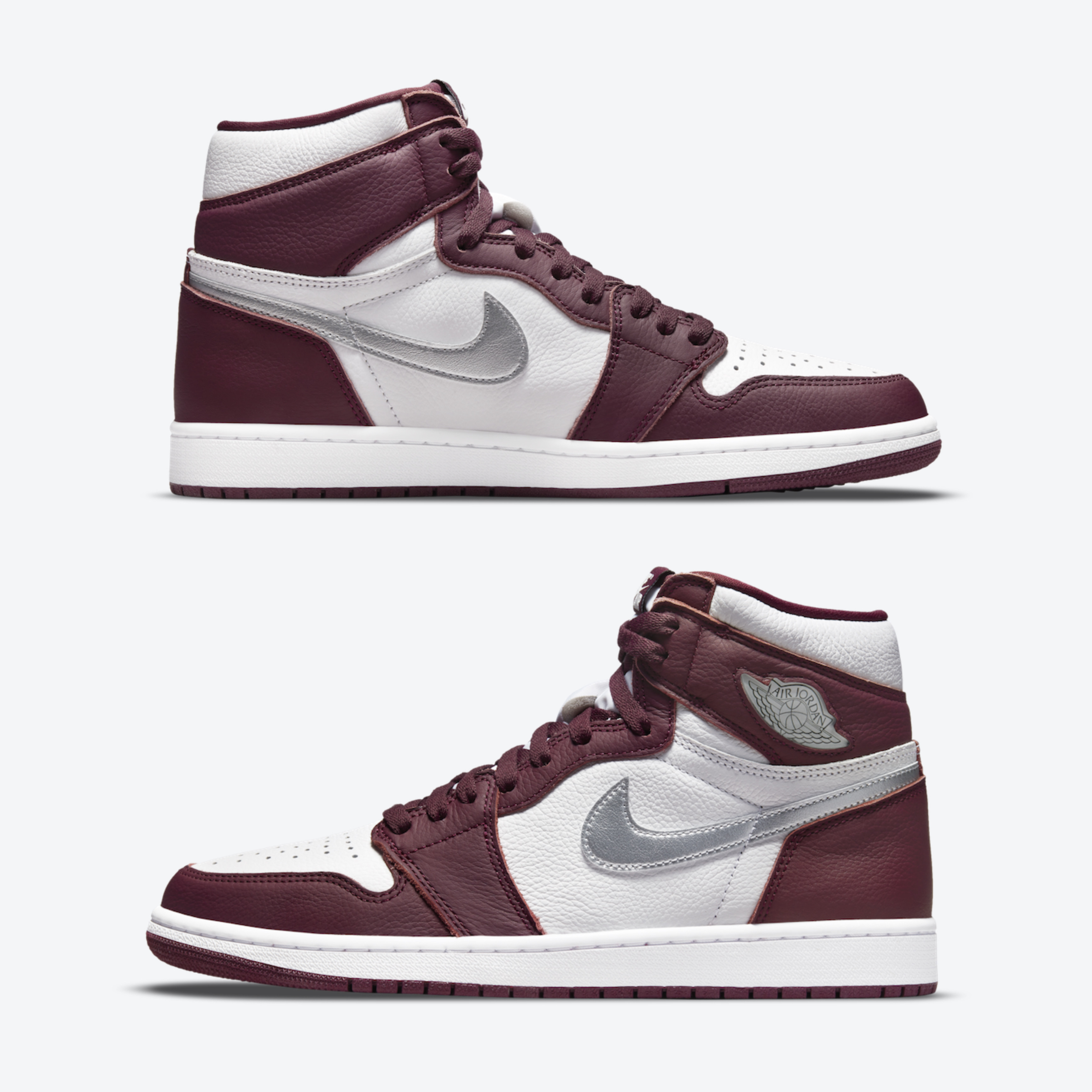 Jordan 1 Retro High OG Bordeaux, (GS) Jordan 1 Retro High OG Bordeaux 착용 스타일 - 3