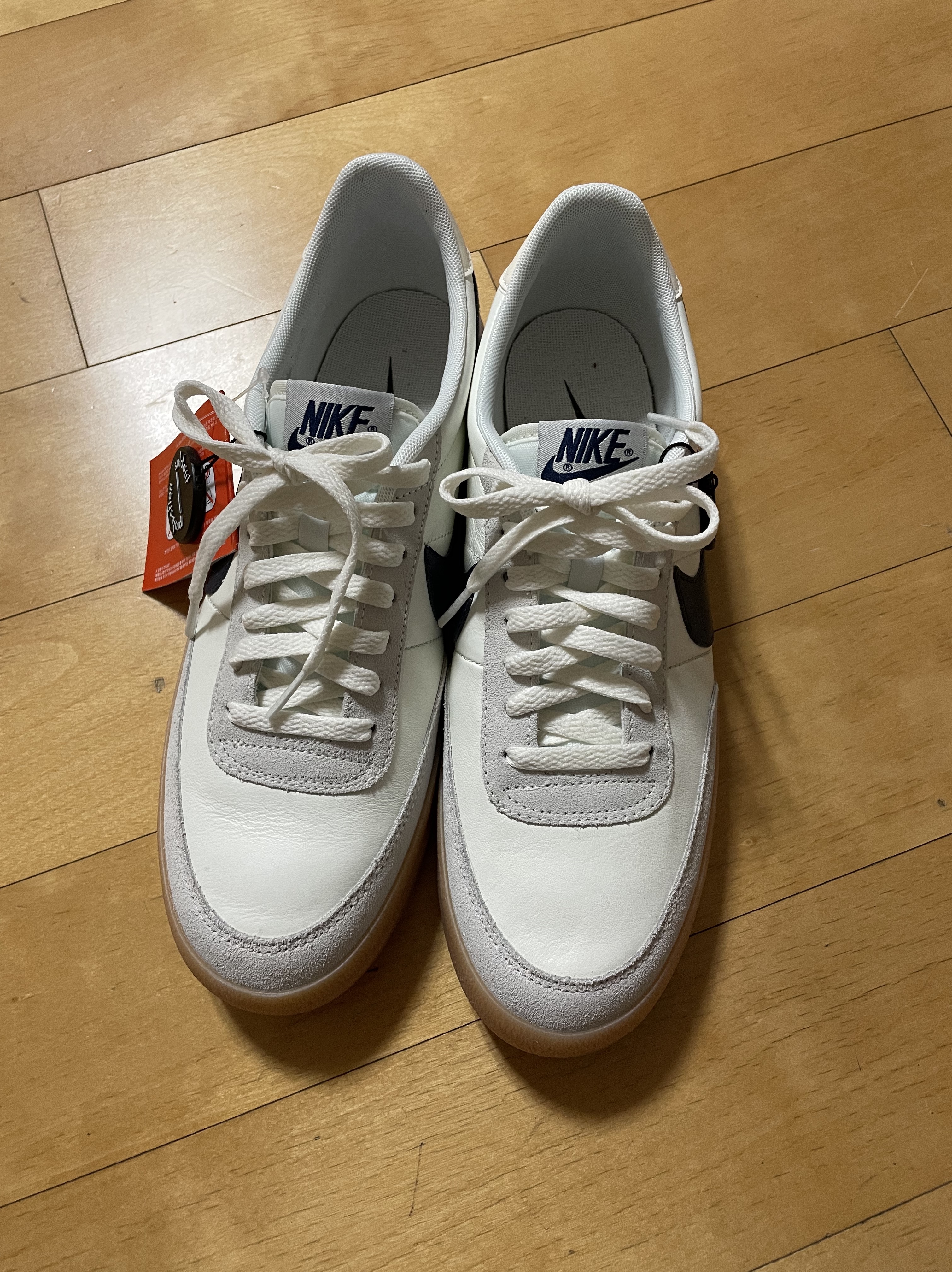 Nike x J.Crew Killshot 2 Sail Midnight Navy 착용 스타일