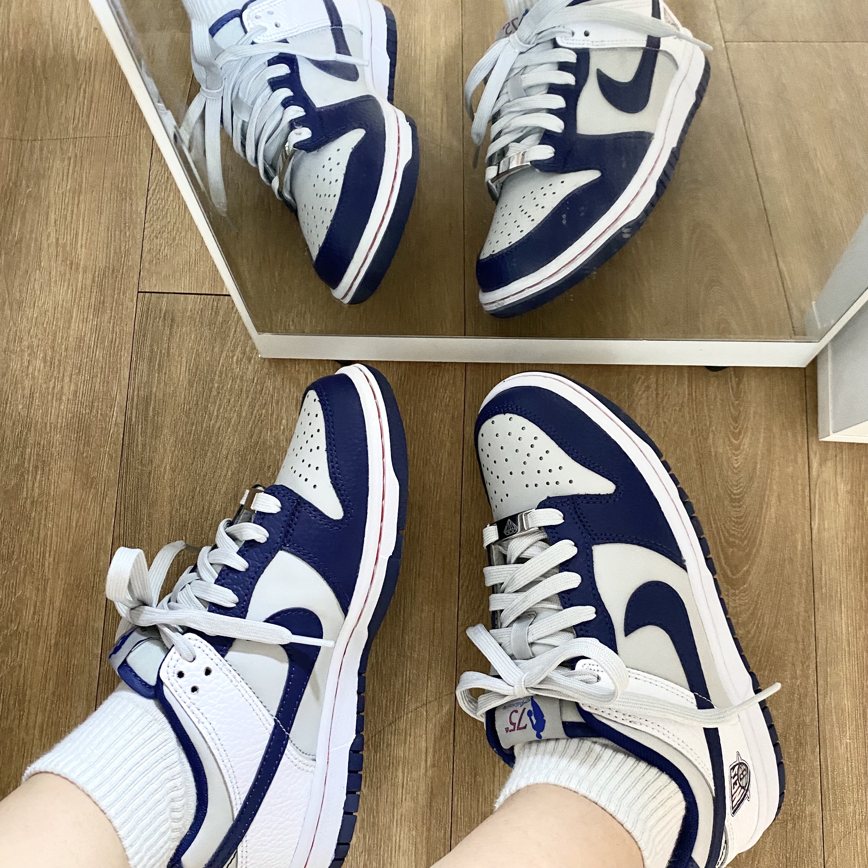 (GS) Nike x NBA Dunk Low Nets, Nike x NBA Dunk Low Retro EMB Nets 착용 스타일 - 2
