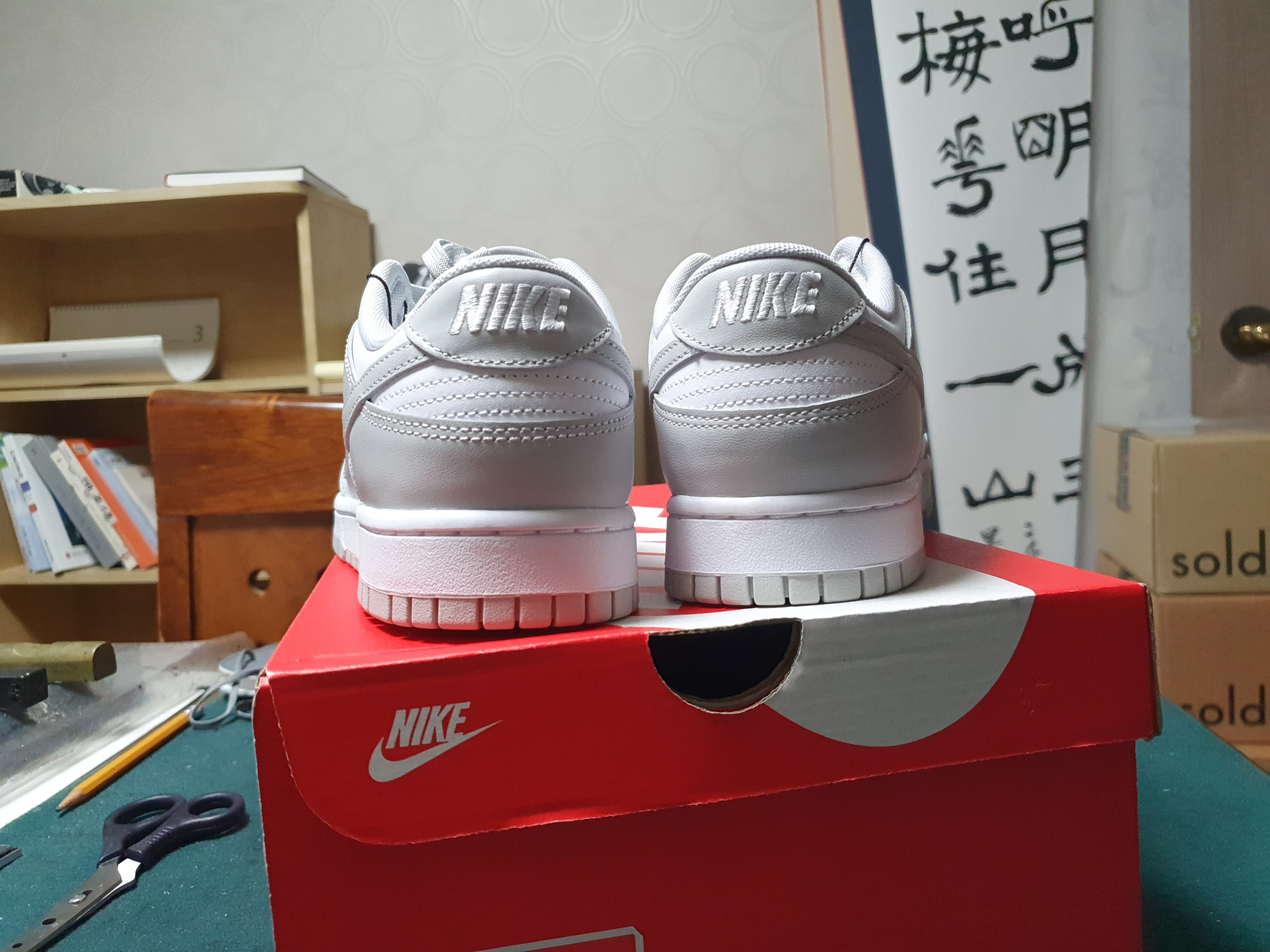 Nike Dunk Low Retro Grey Fog 착용 스타일 - 2