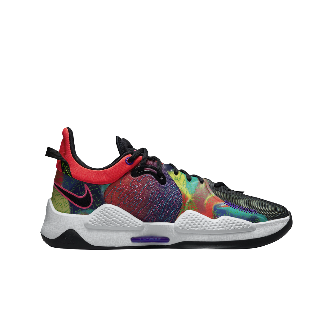 나이키 PG 5 EP 브라이트 크림슨 블랙 피어스 퍼플(Nike PG 5 EP Bright Crimson Black Fierce Purple)