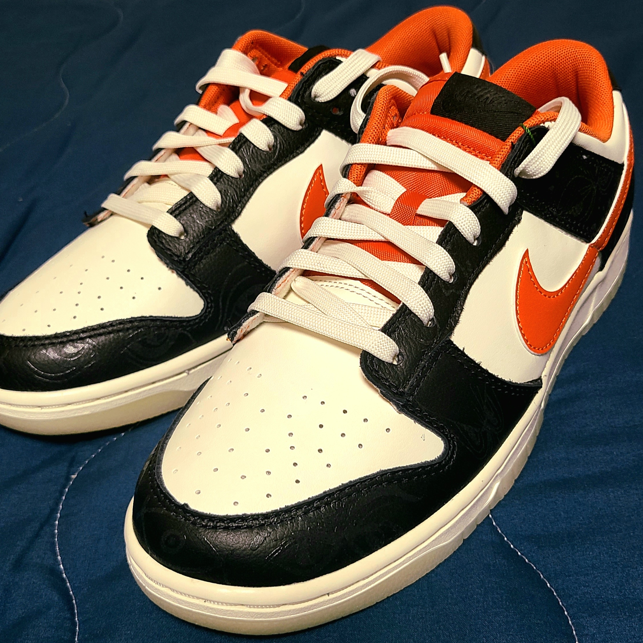 Nike Dunk Low Retro PRM Halloween, (GS) Nike Dunk Low PRM Halloween 착용 스타일 - 1