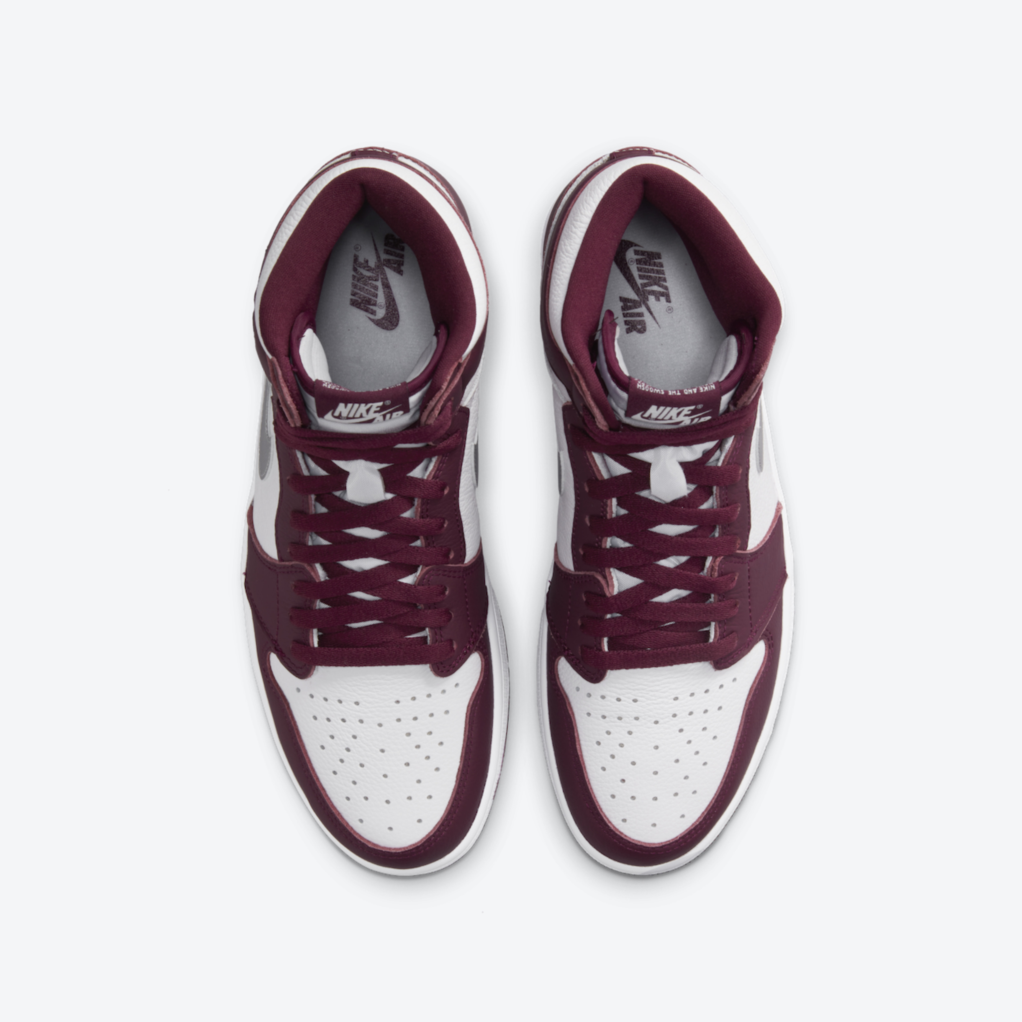 Jordan 1 Retro High OG Bordeaux, (GS) Jordan 1 Retro High OG Bordeaux 착용 스타일 - 4
