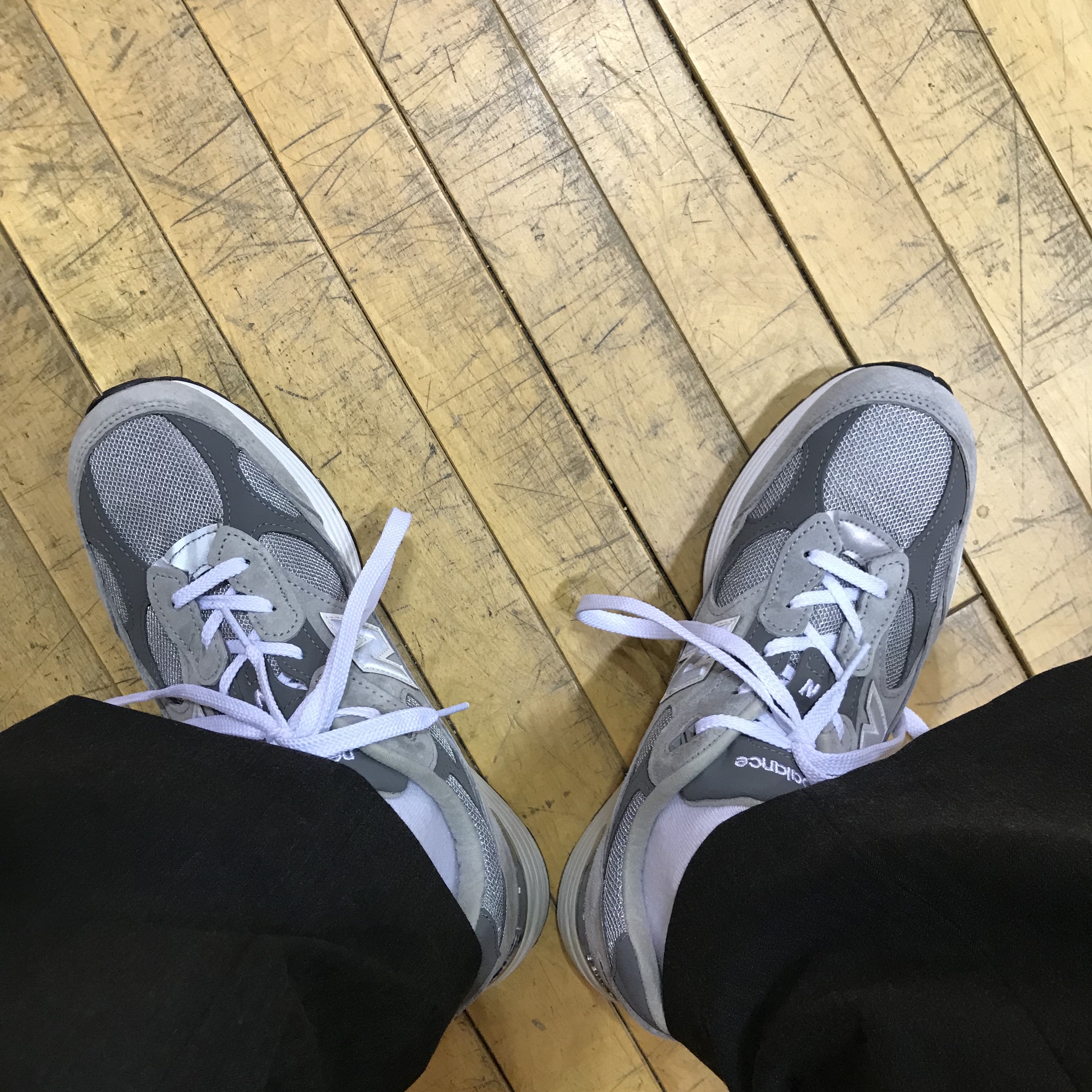 New Balance 992 Made in USA Grey - D Standard 착용 스타일