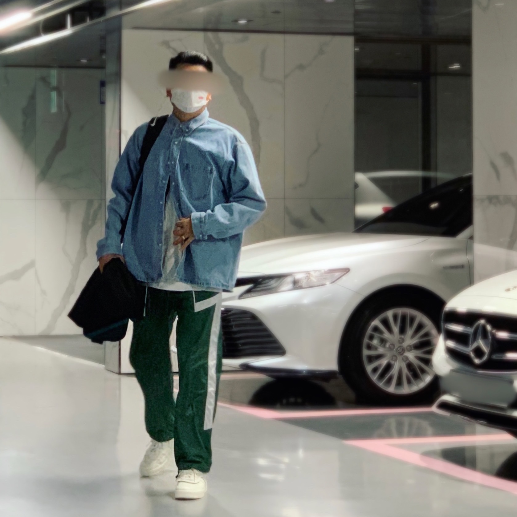 Nike x Comme des Garcons Homme Plus Air Force Mid White 착용 스타일 - 2