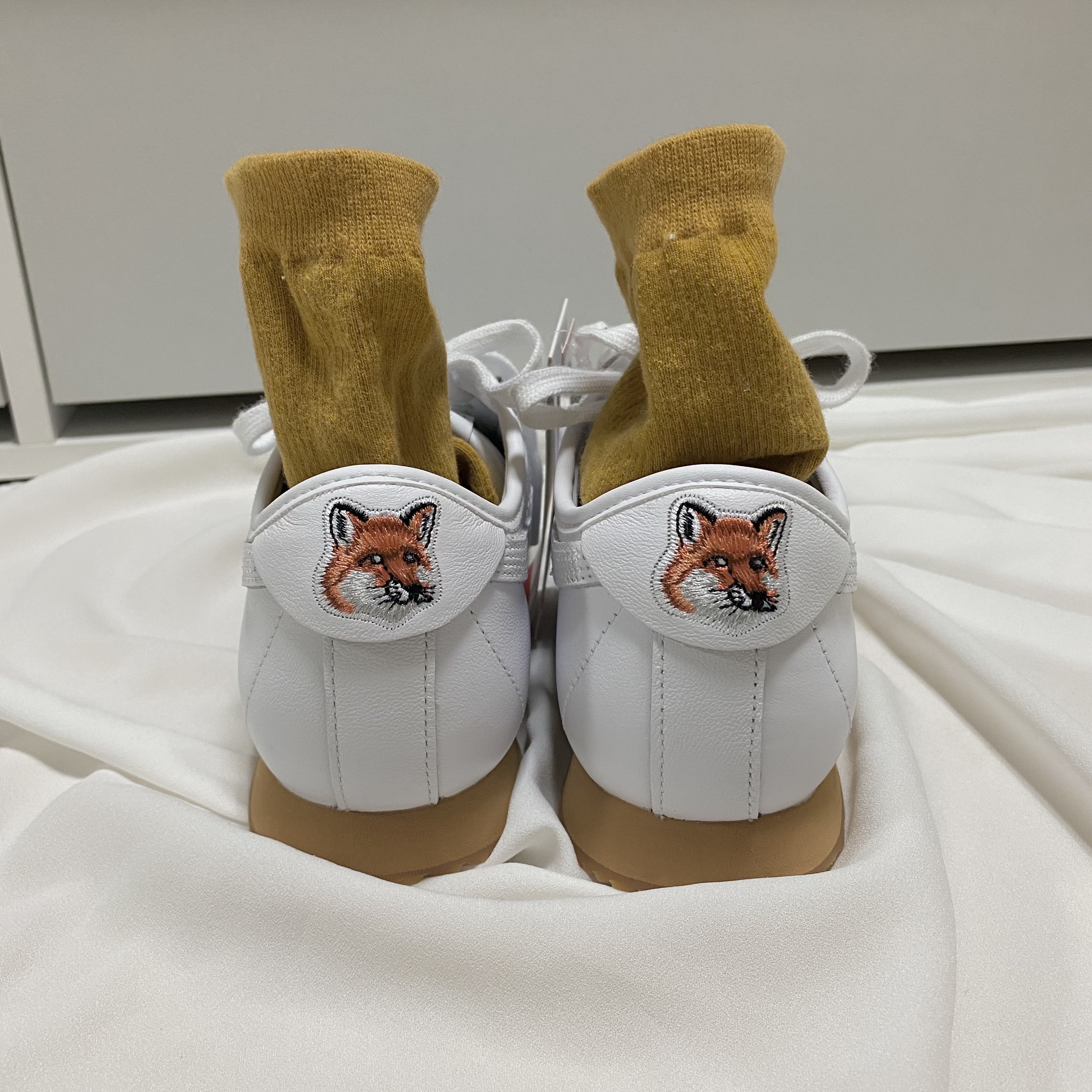 Puma x Maison Kitsune Roma White 착용 스타일 - 1