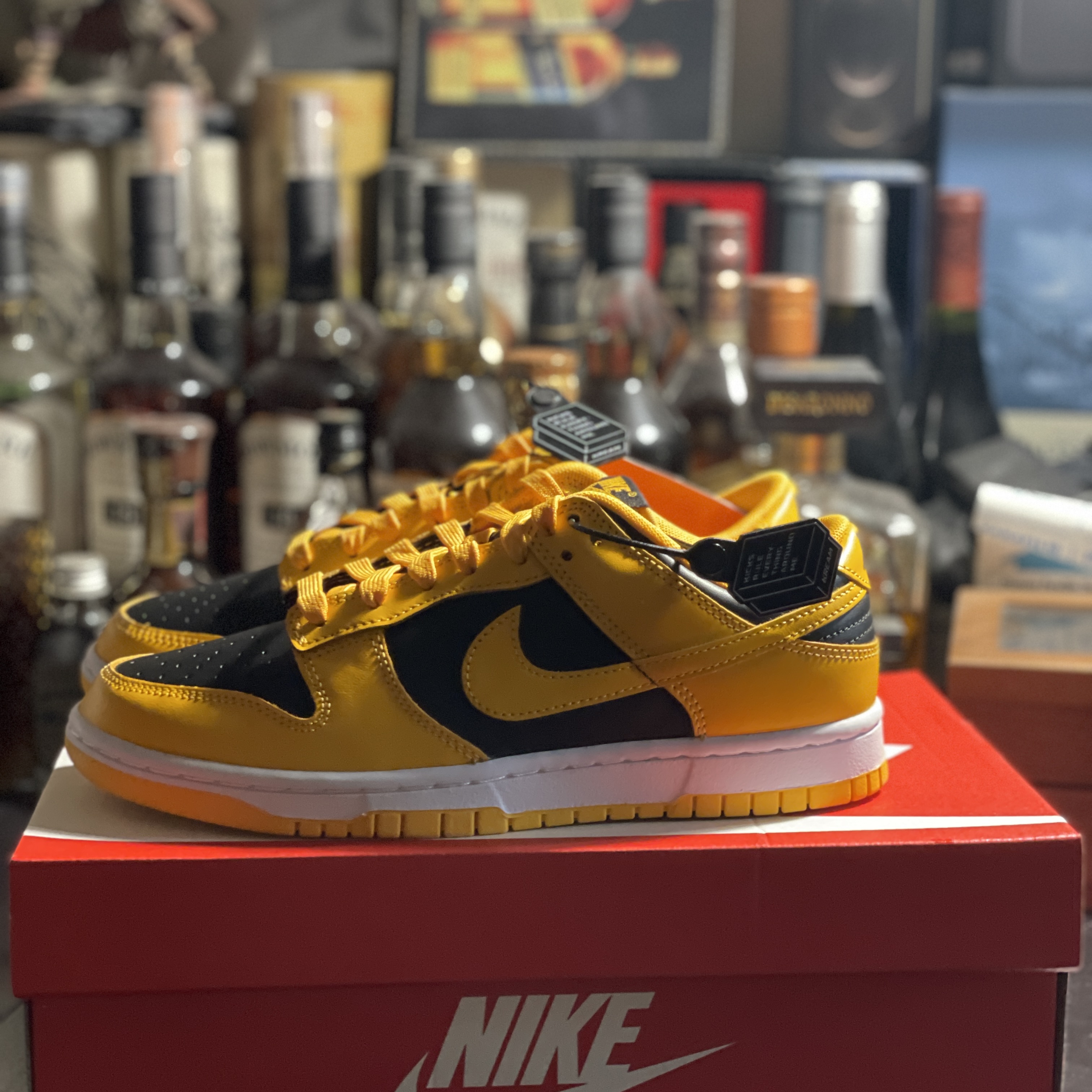 Nike Dunk Low Retro Championship Goldenrod 착용 스타일