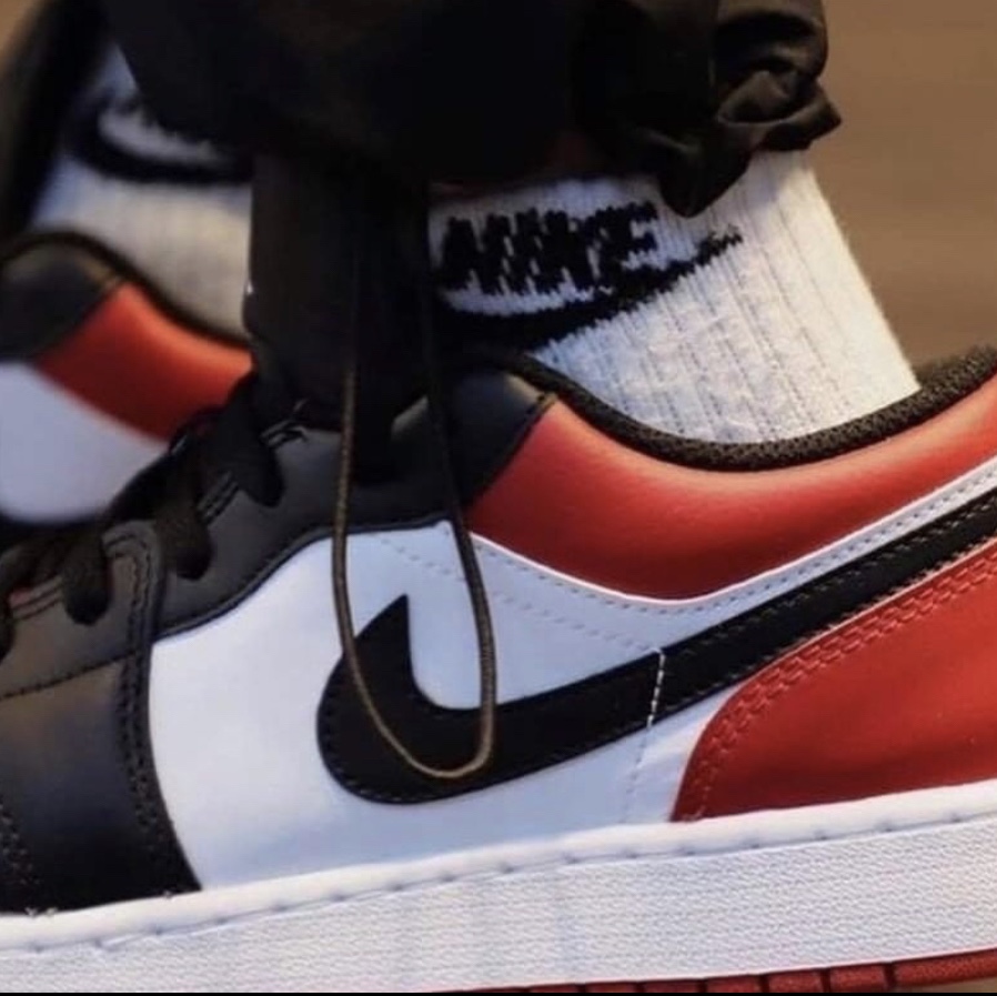 (GS) Jordan 1 Low Bred Toe, Jordan 1 Low Bred Toe 착용 스타일 - 4