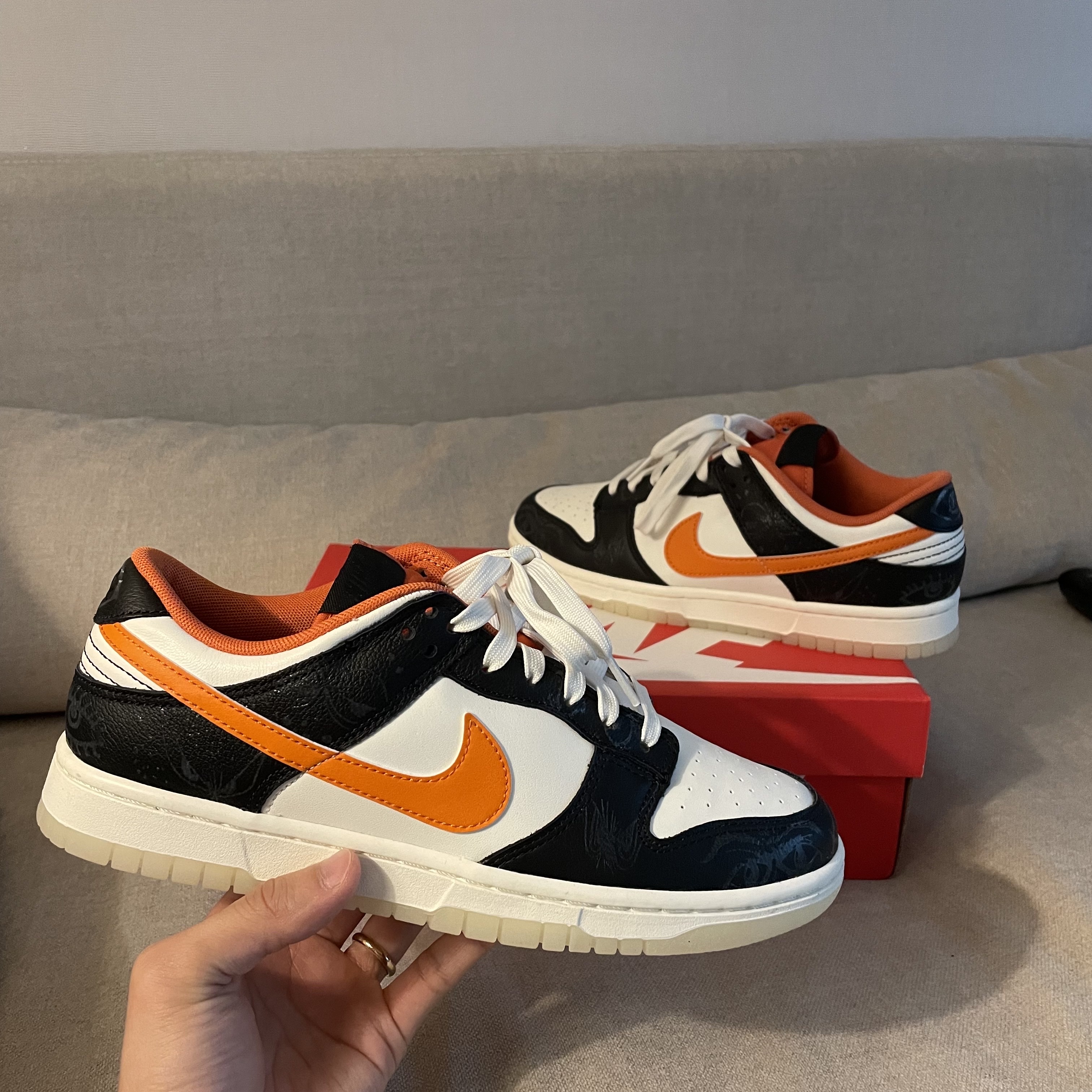 Nike Dunk Low Retro PRM Halloween 착용 스타일 - 1