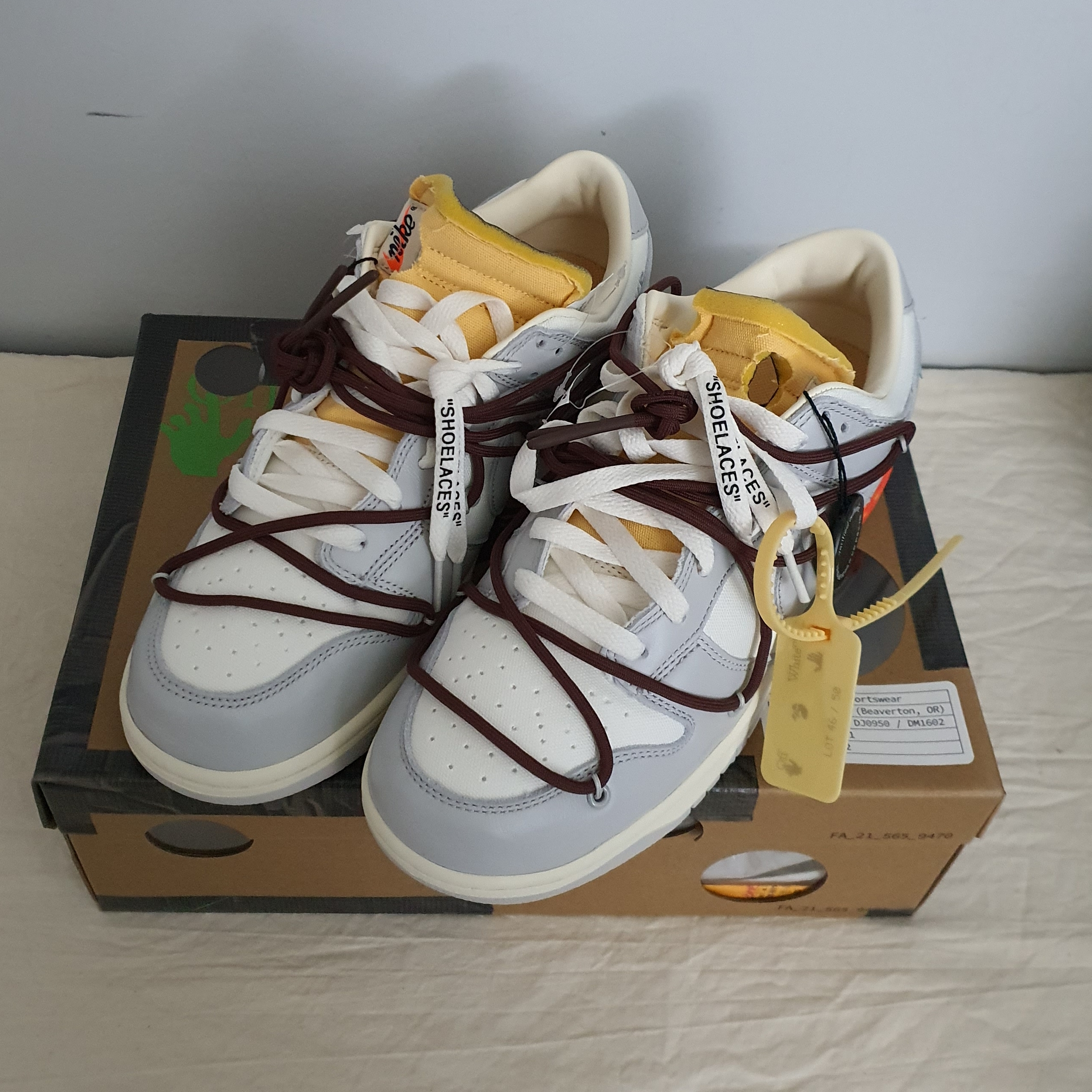 Nike x Off-White Dunk Low The 50 - Lot 46 착용 스타일