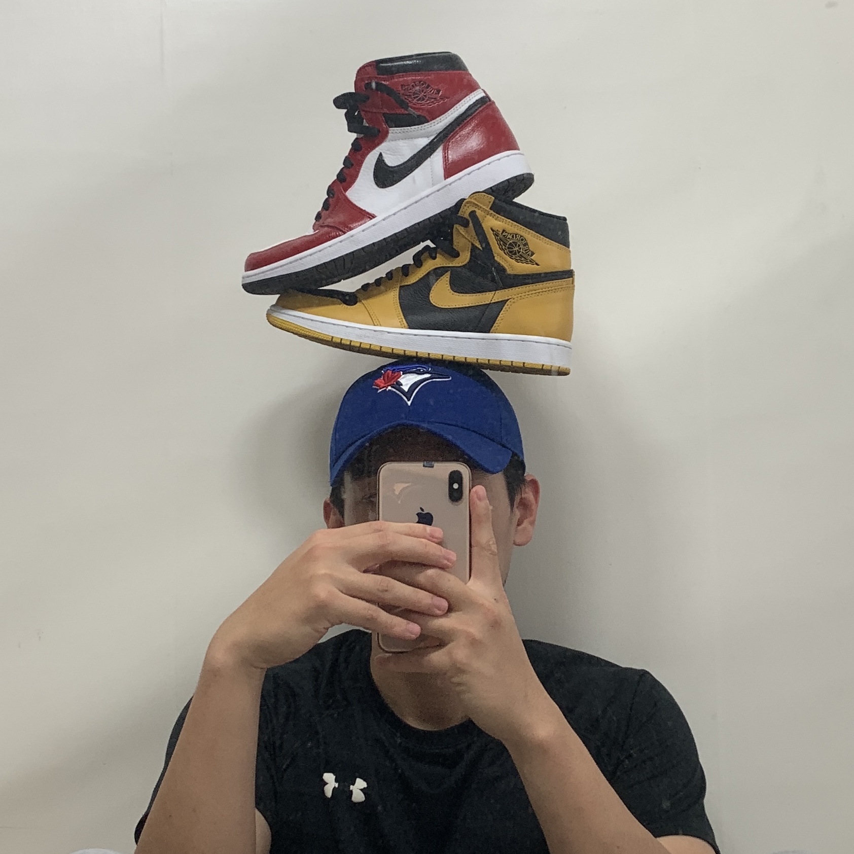 Jordan 1 Retro High OG Pollen, Jordan 1 Retro High OG Light Fusion Red 착용 스타일