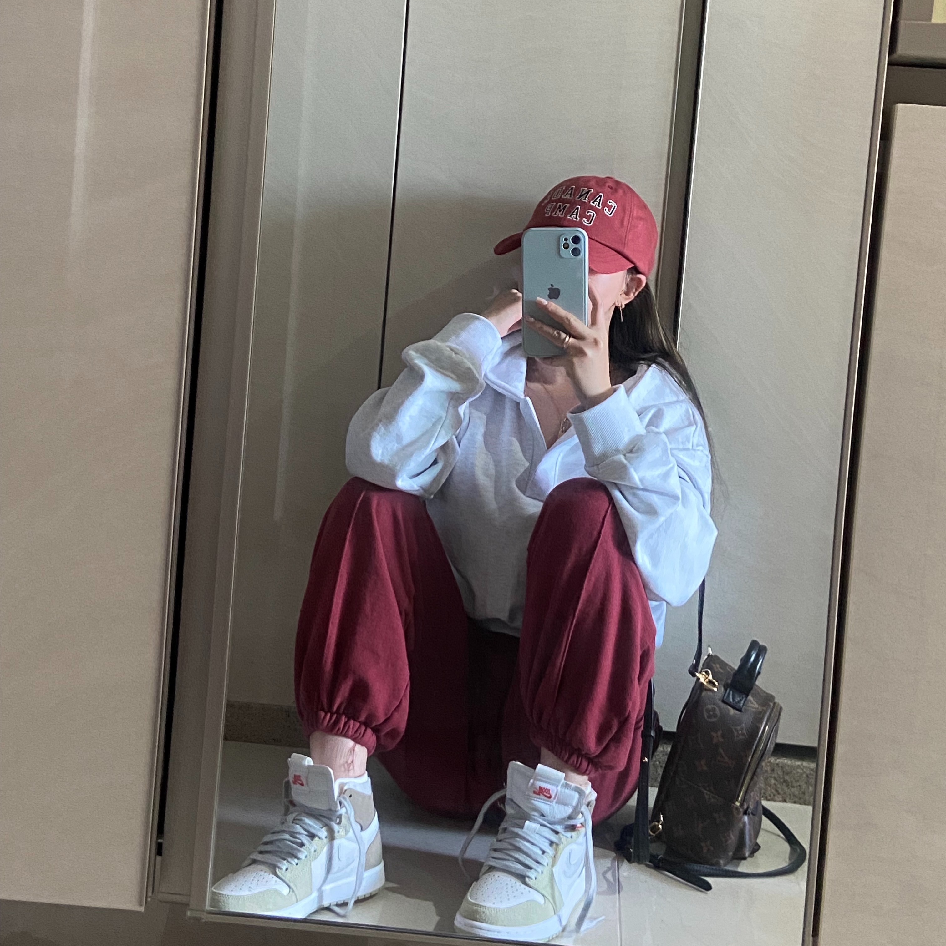 (W) Jordan 1 Zoom Air CMFT Olive Aura 착용 스타일