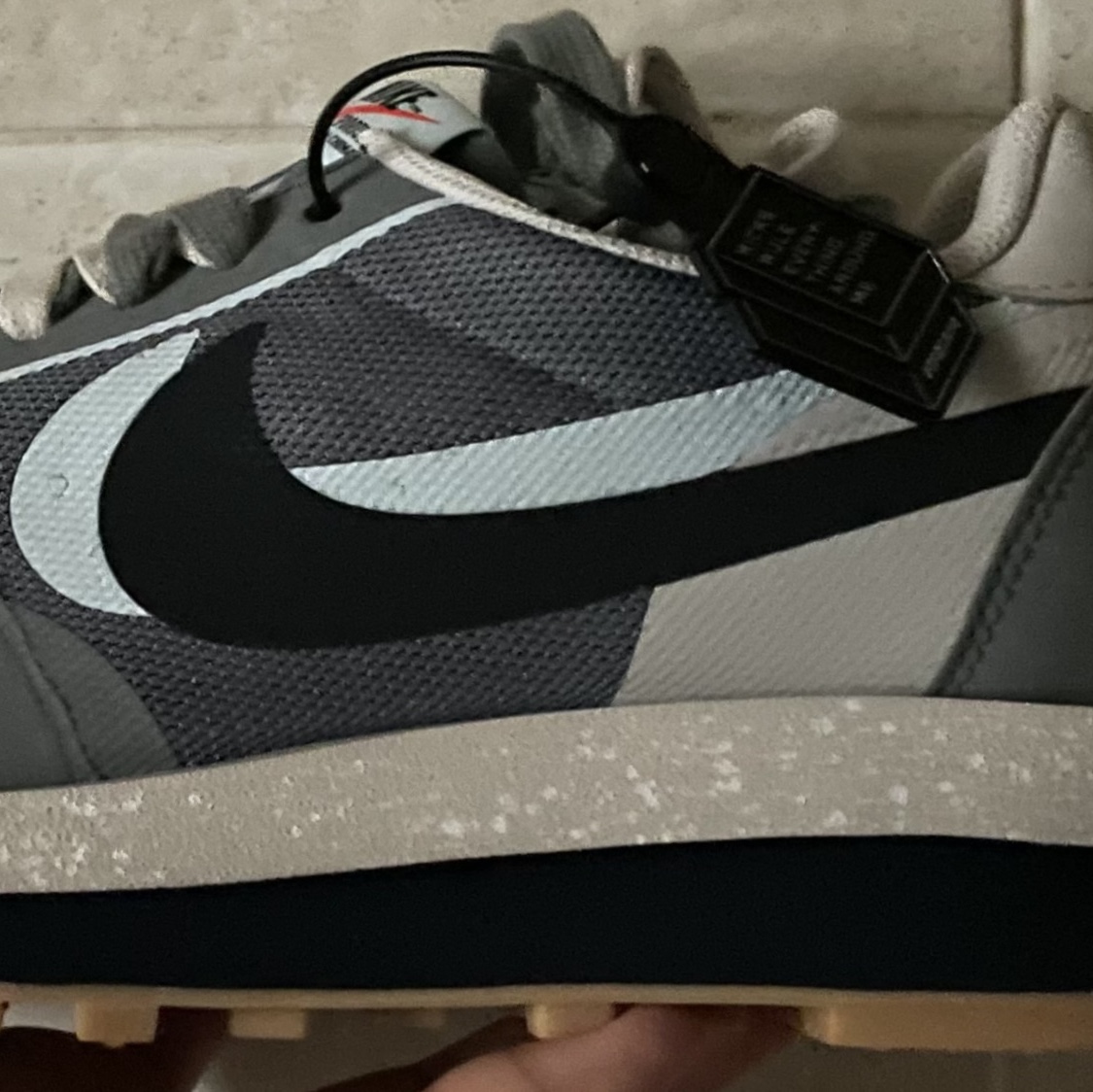 Nike x Sacai x Clot LDWaffle Cool Grey, Nike Dunk Low Retro Championship Goldenrod 착용 스타일 - 4