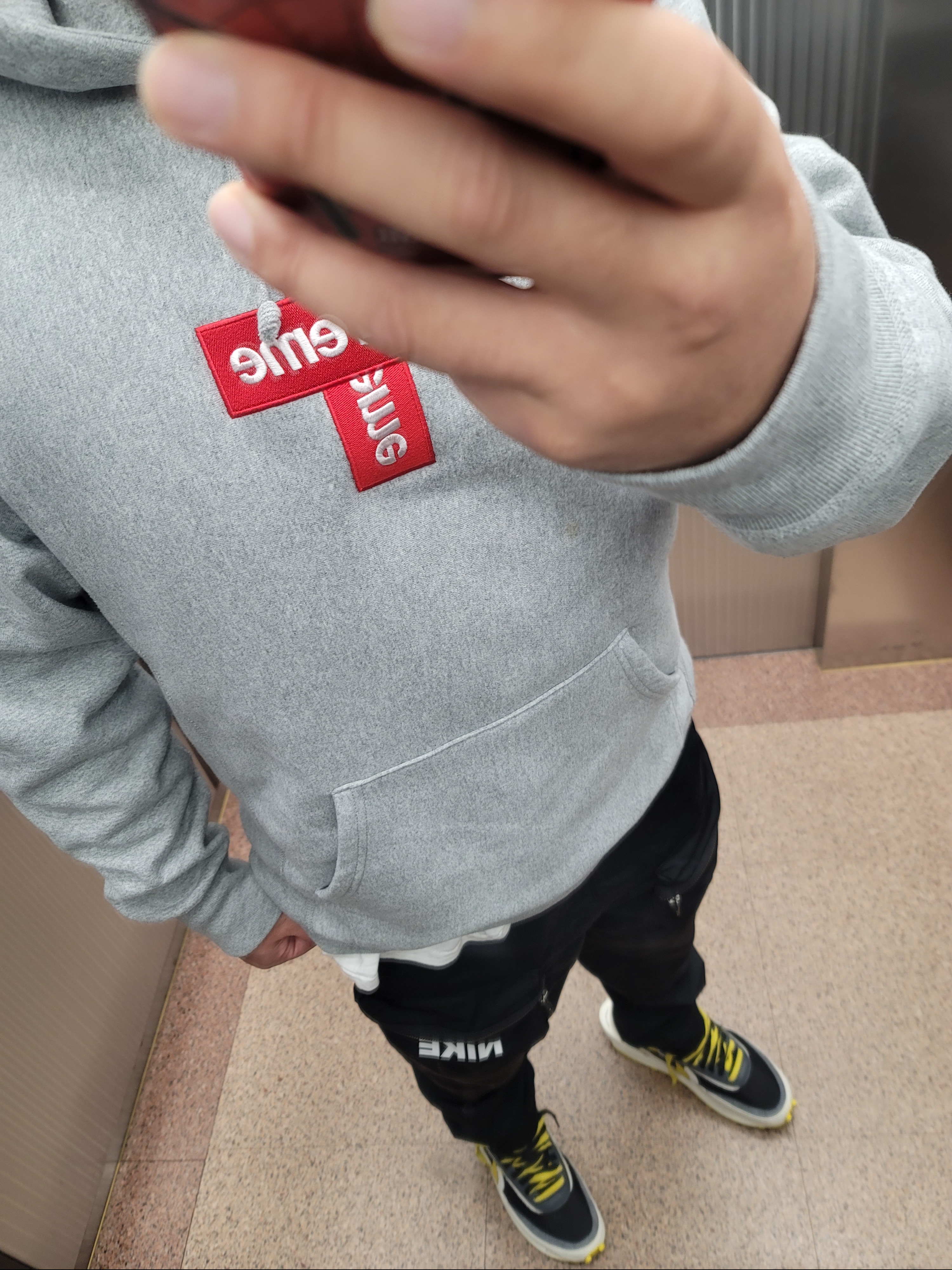 Nike x Sacai x Undercover LDWaffle Black Bright Citron 착용 스타일