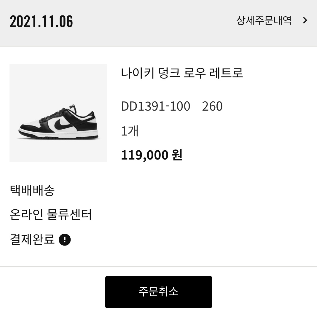 Nike Dunk Low Retro Black 착용 스타일 - 1