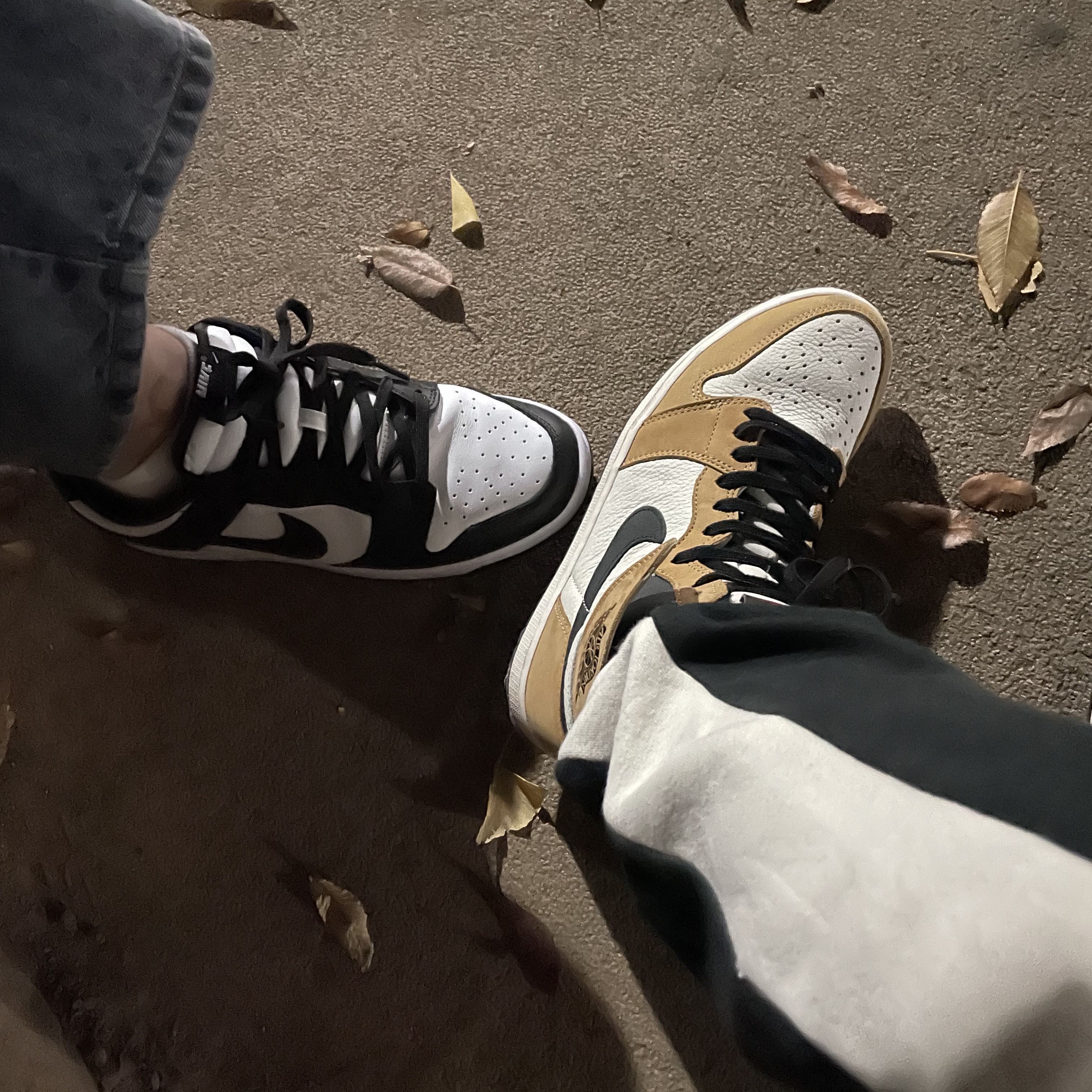 Jordan 1 Retro High Rookie of the Year, Nike Dunk Low Retro Black 착용 스타일