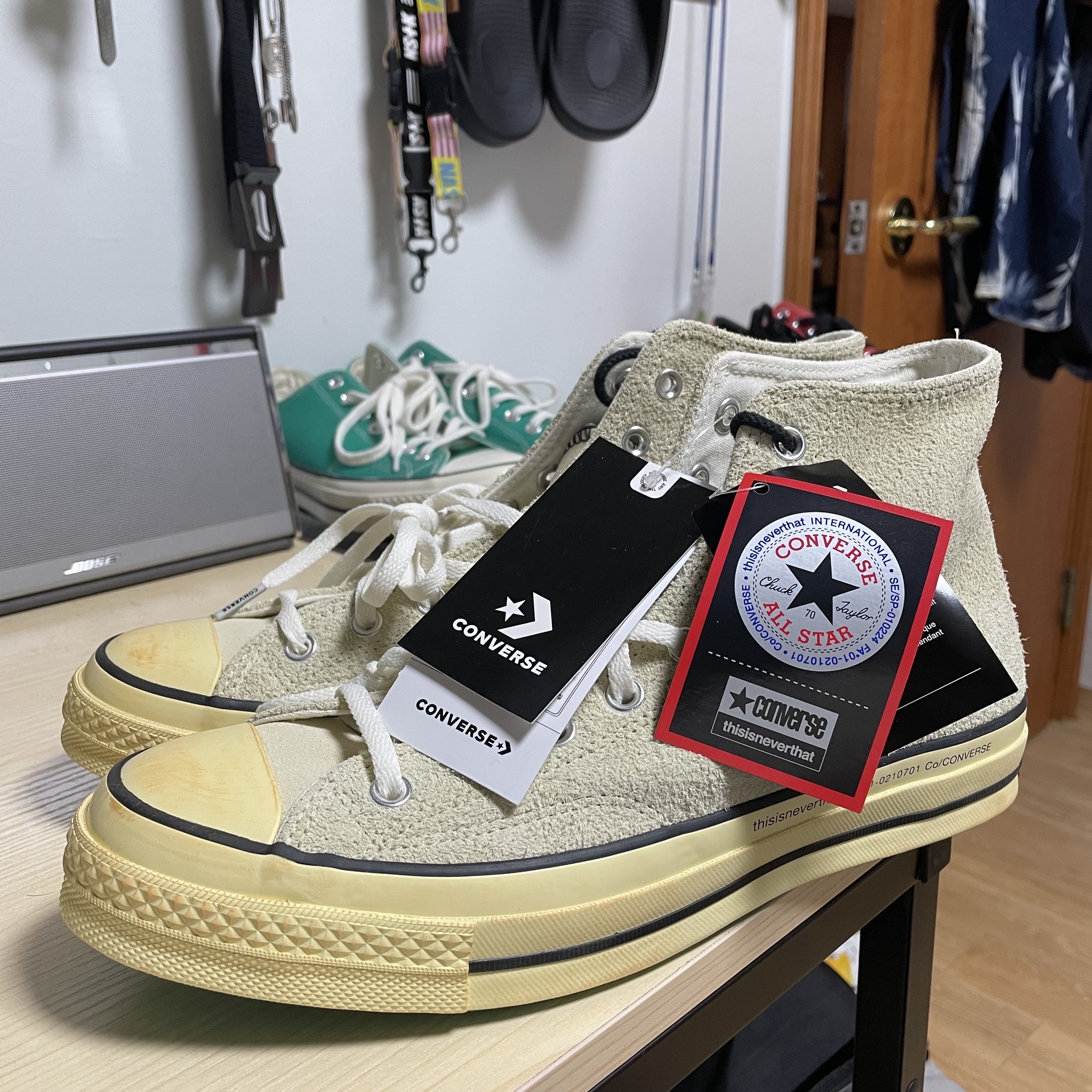 Converse x Thisisneverthat Chuck 70 High Lemon Icing 착용 스타일 - 2