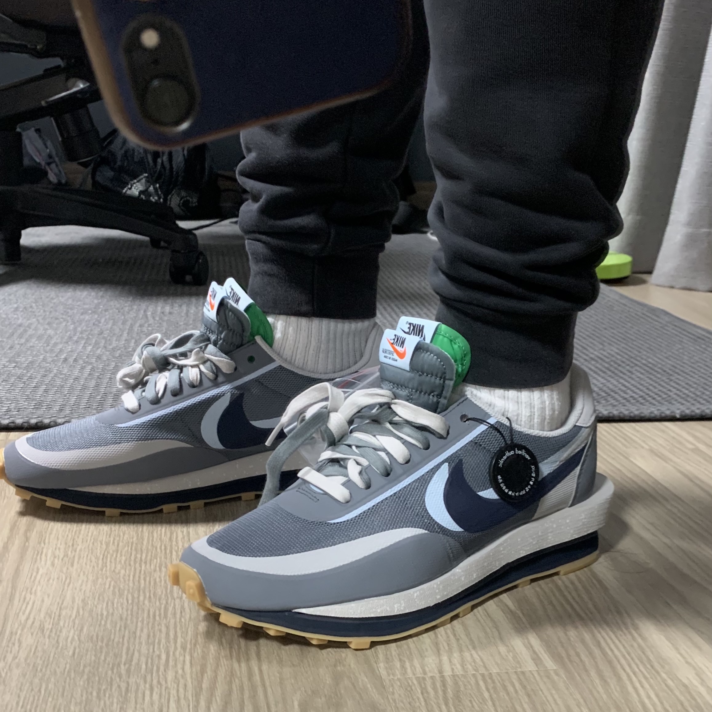 Nike x Sacai x Clot LDWaffle Cool Grey 착용 스타일