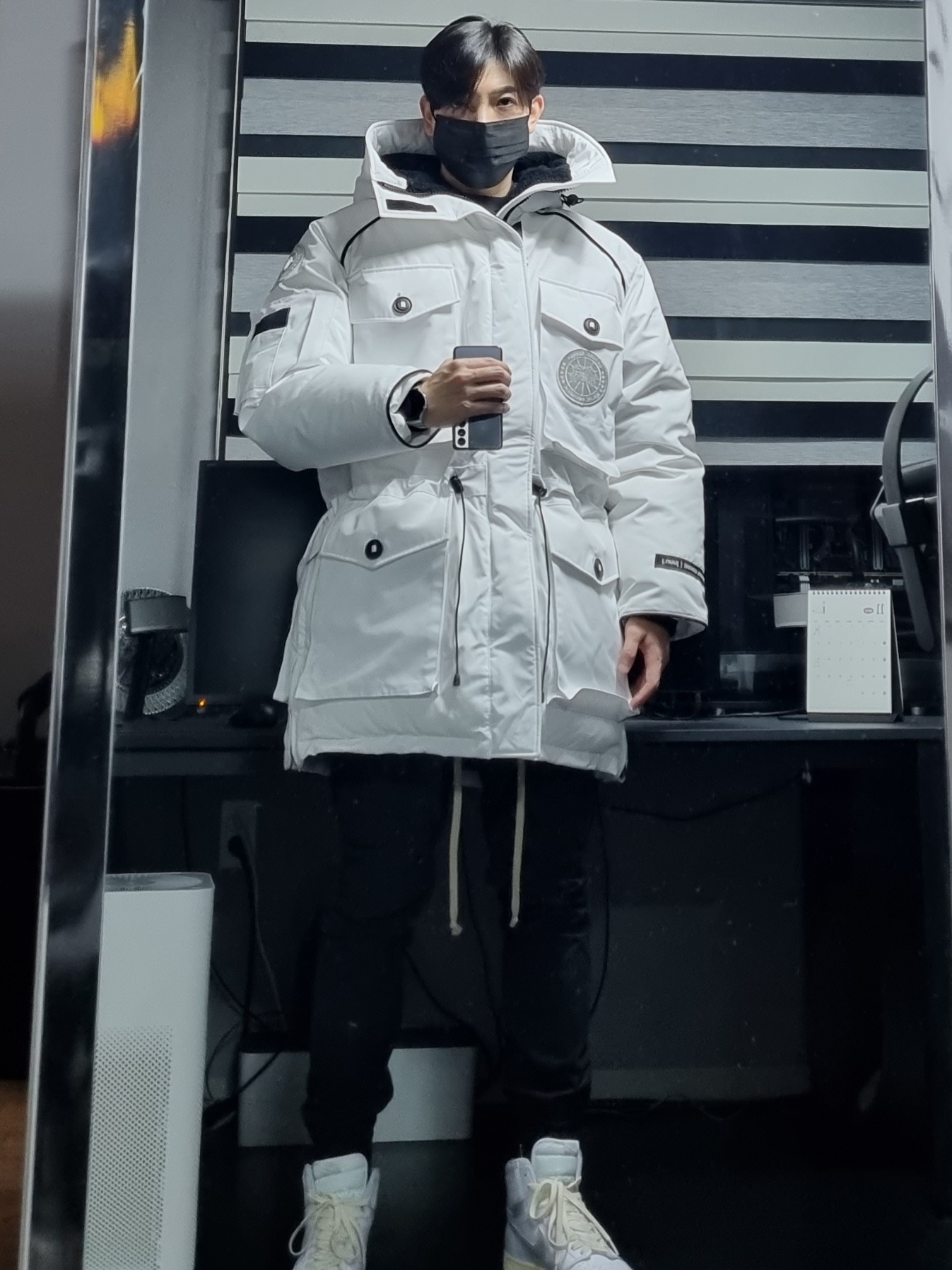 Jordan 1 High 85 Neutral Grey 착용 스타일 - 3