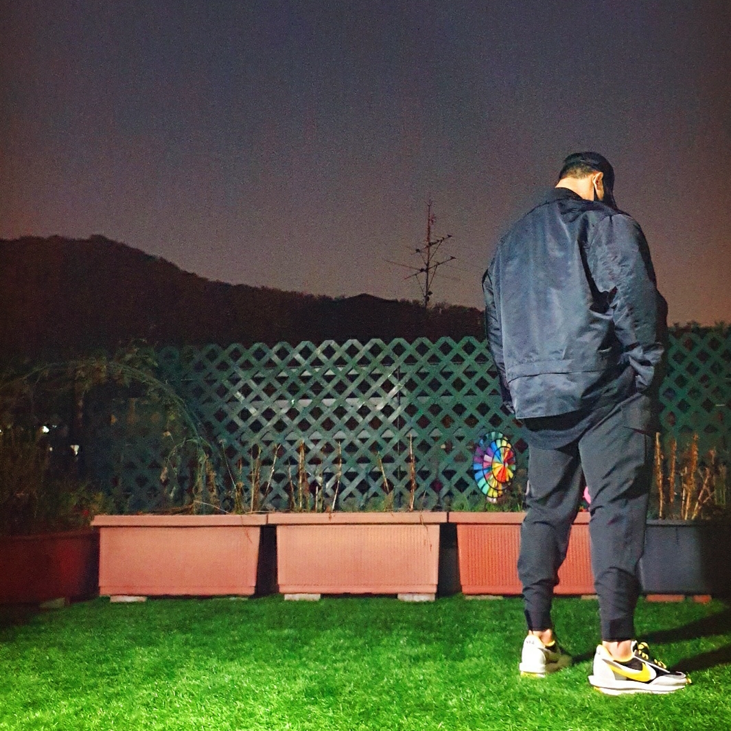 Nike x Sacai x Undercover LDWaffle Black Bright Citron 착용 스타일 - 3