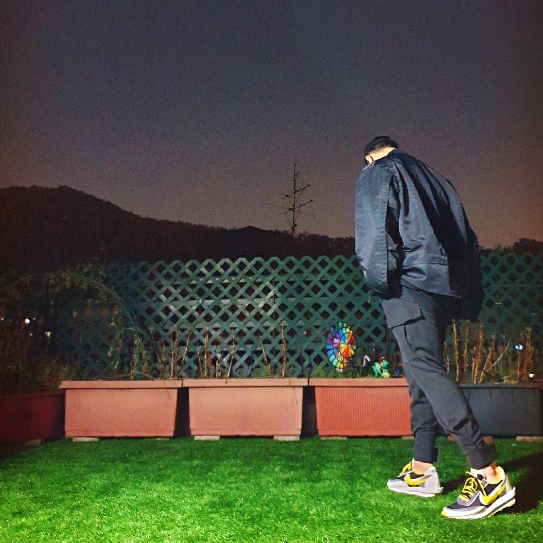 Nike x Sacai x Undercover LDWaffle Black Bright Citron 착용 스타일 - 2