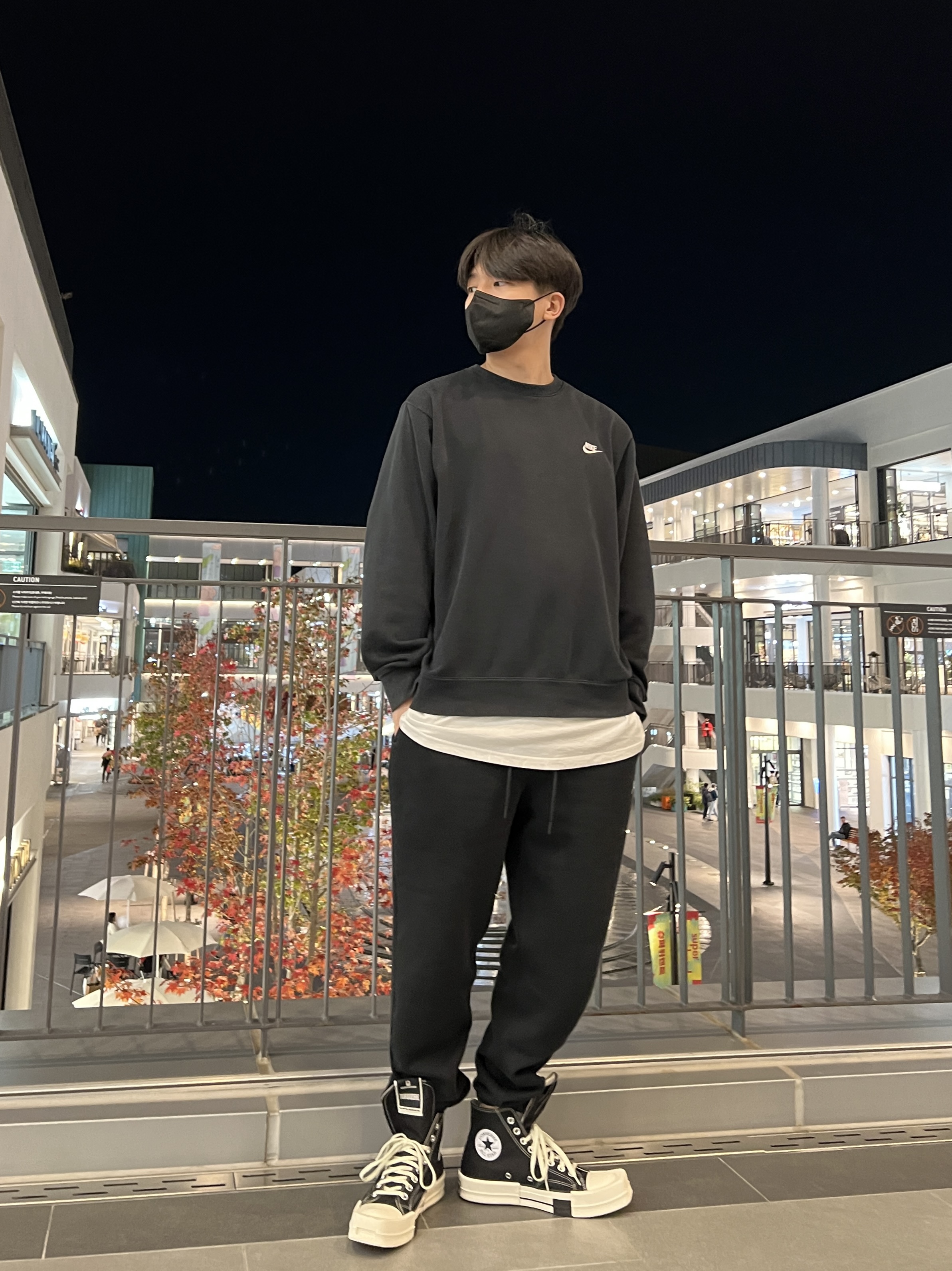 Converse x Drkshdw Turbodrk Chuck 70 Hi Black 착용 스타일 - 2