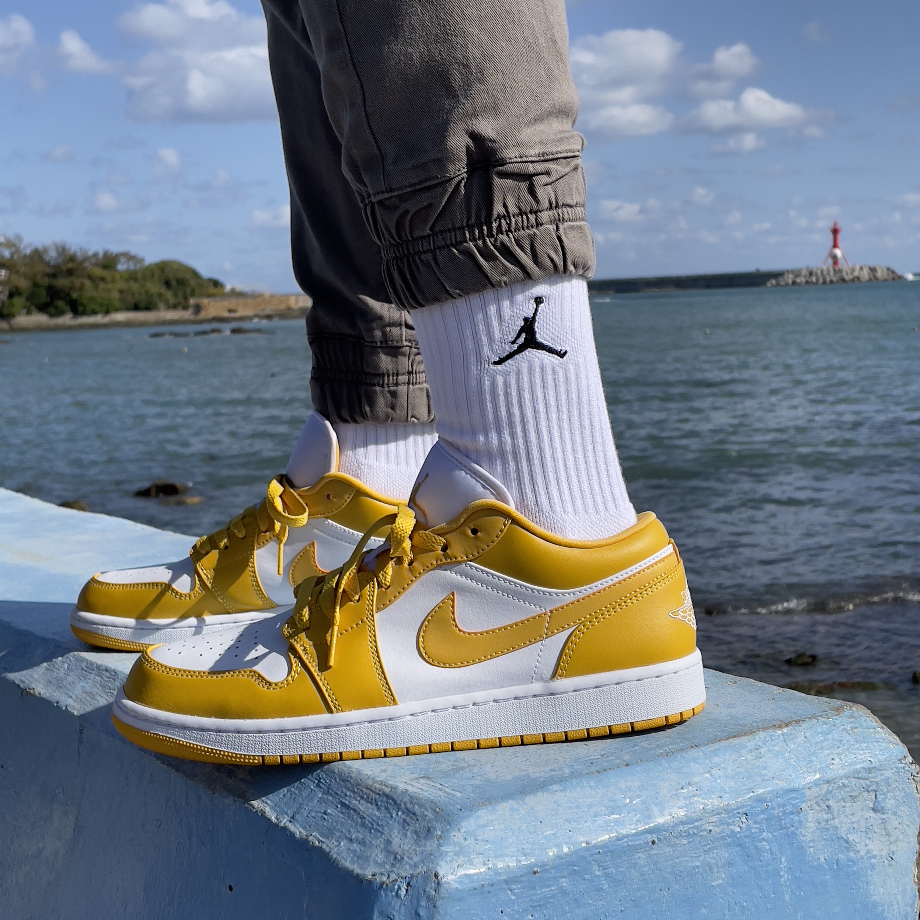 Jordan 1 Low Pollen 착용 스타일