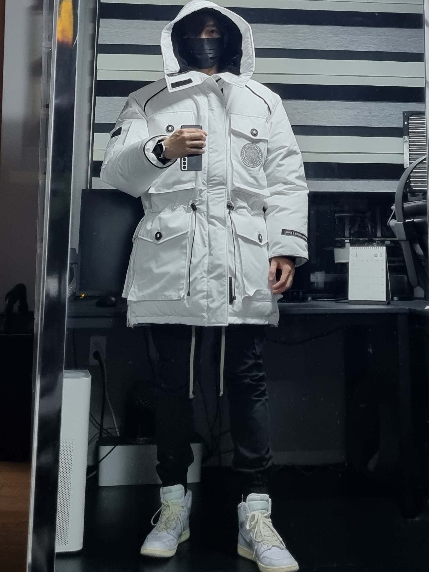 Jordan 1 High 85 Neutral Grey 착용 스타일 - 4