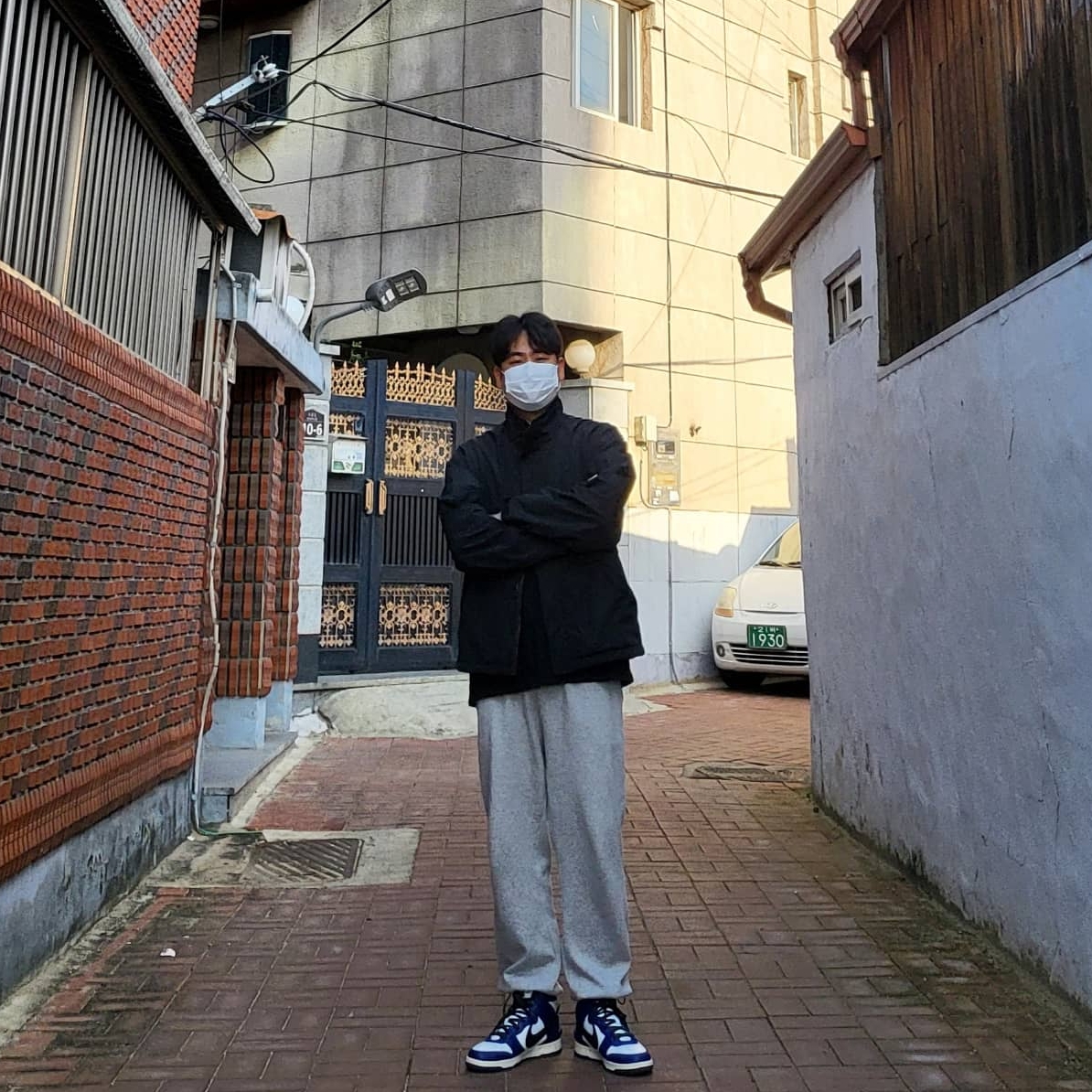 Nike x Ambush Dunk High Deep Royal Blue 착용 스타일
