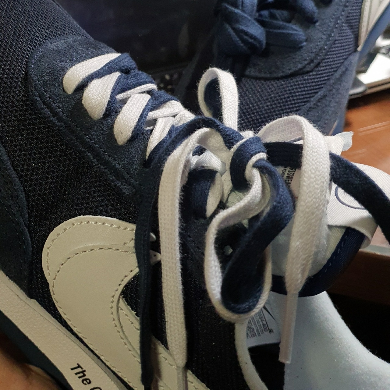 Nike x Sacai x Fragment LDWaffle Blackened Blue 착용 스타일