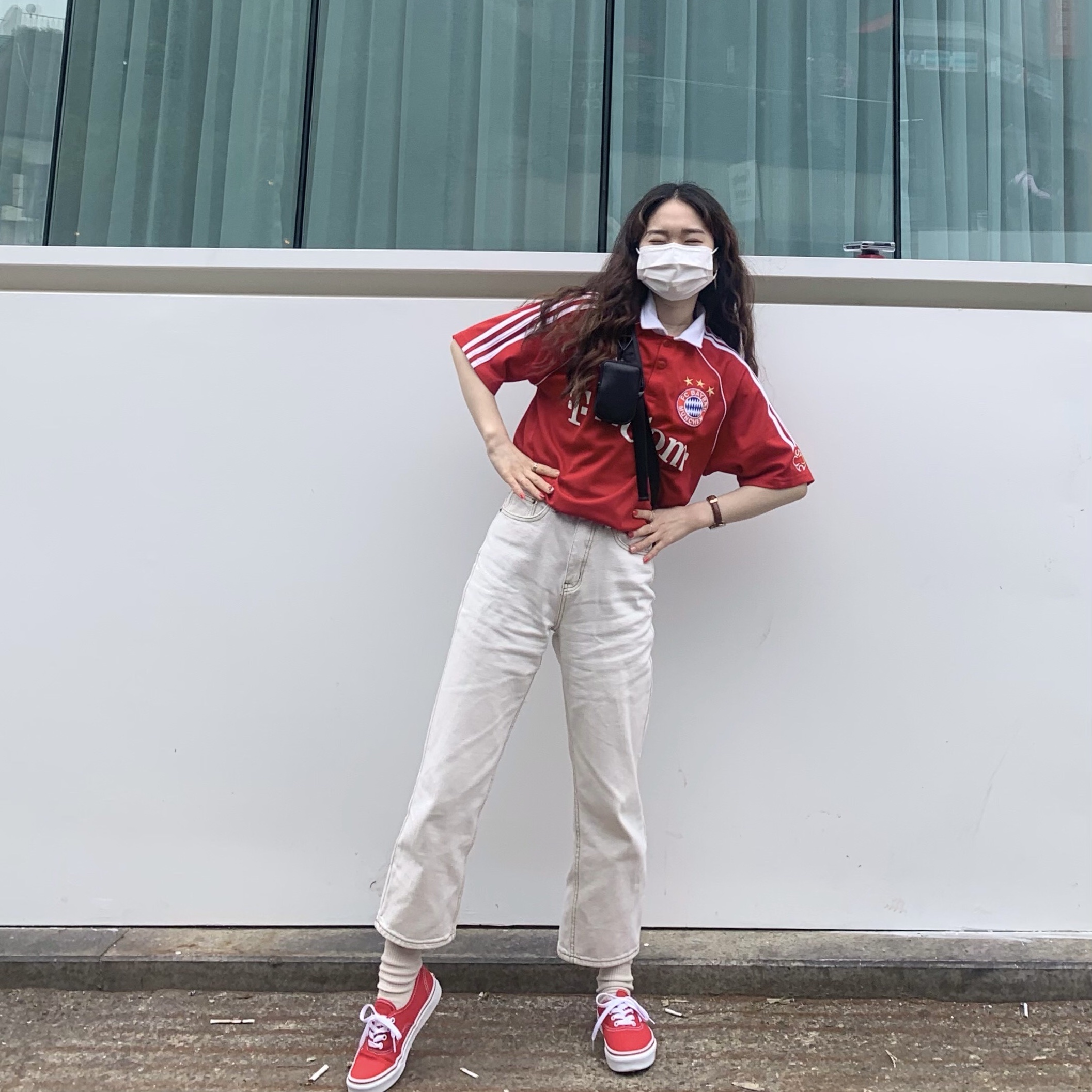 Vans Vault OG Authentic LX Red, Vans Authentic Red 착용 스타일 - 2