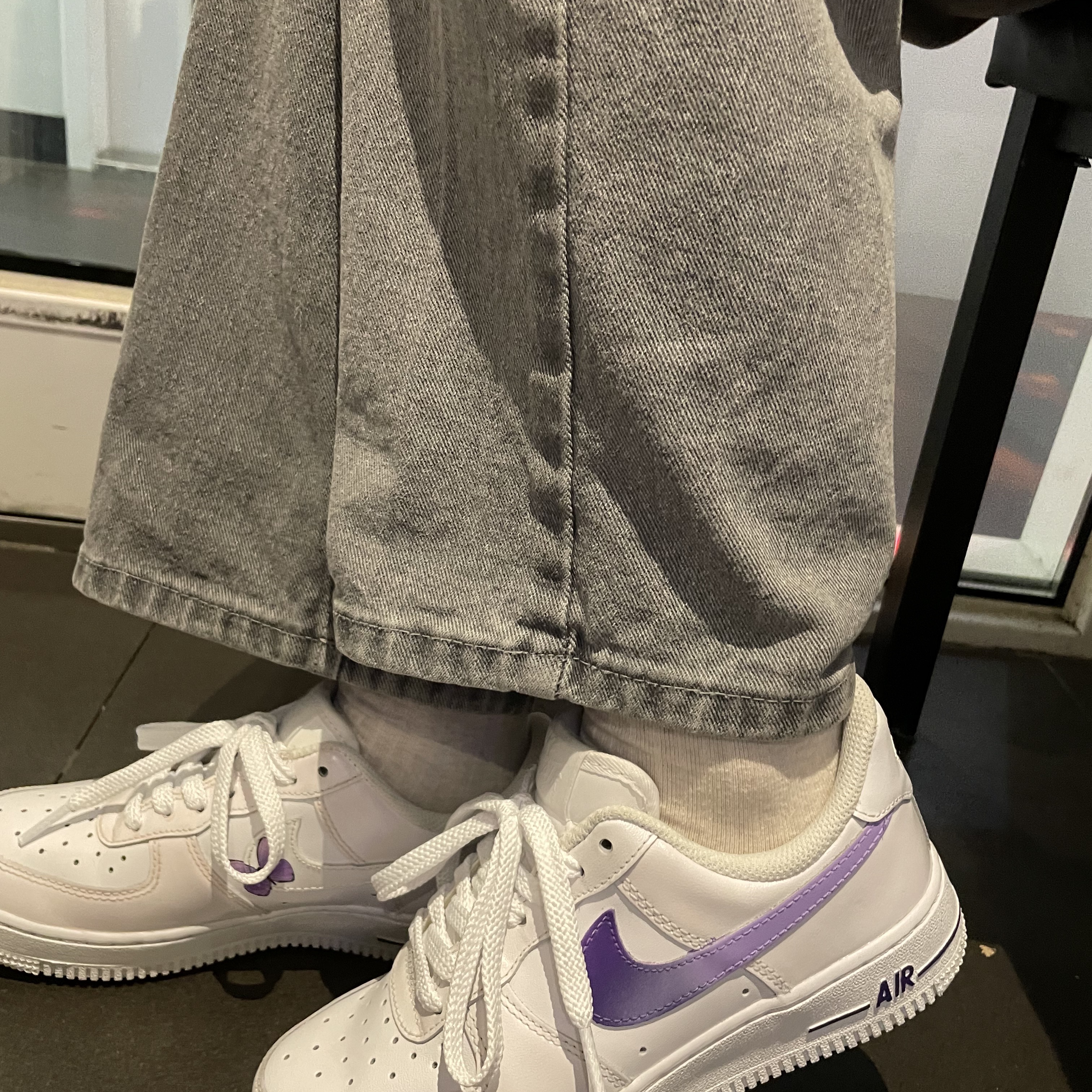 (W) Nike Air Force 1 '07 Low White 착용 스타일 - 2
