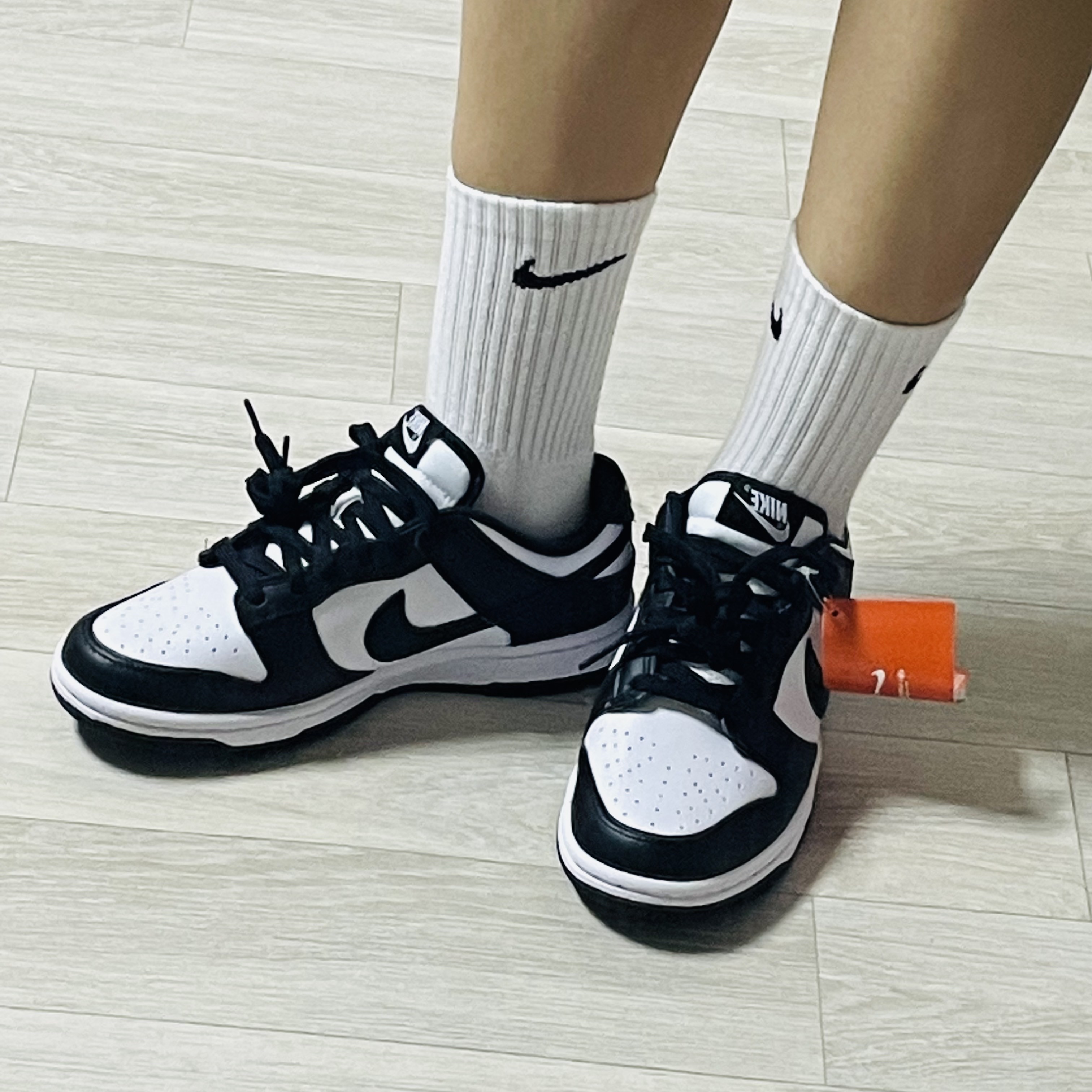 Nike Dunk Low Retro Black, (W) Nike Dunk Low Black 착용 스타일