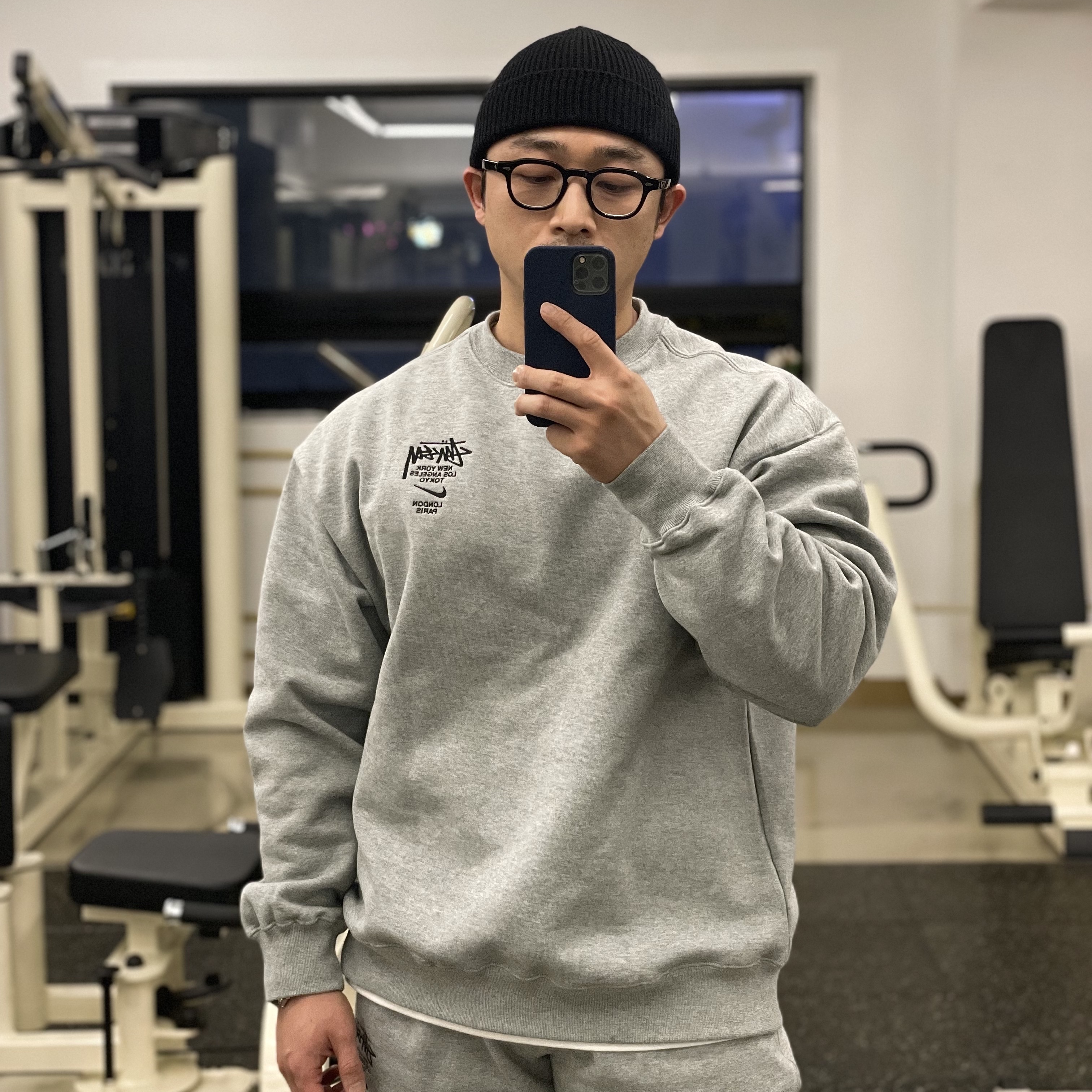 Jordan 1 Low OG Starfish, Nike x Stussy NRG ZR Fleece Pants Heather Grey - US/EU 착용 스타일