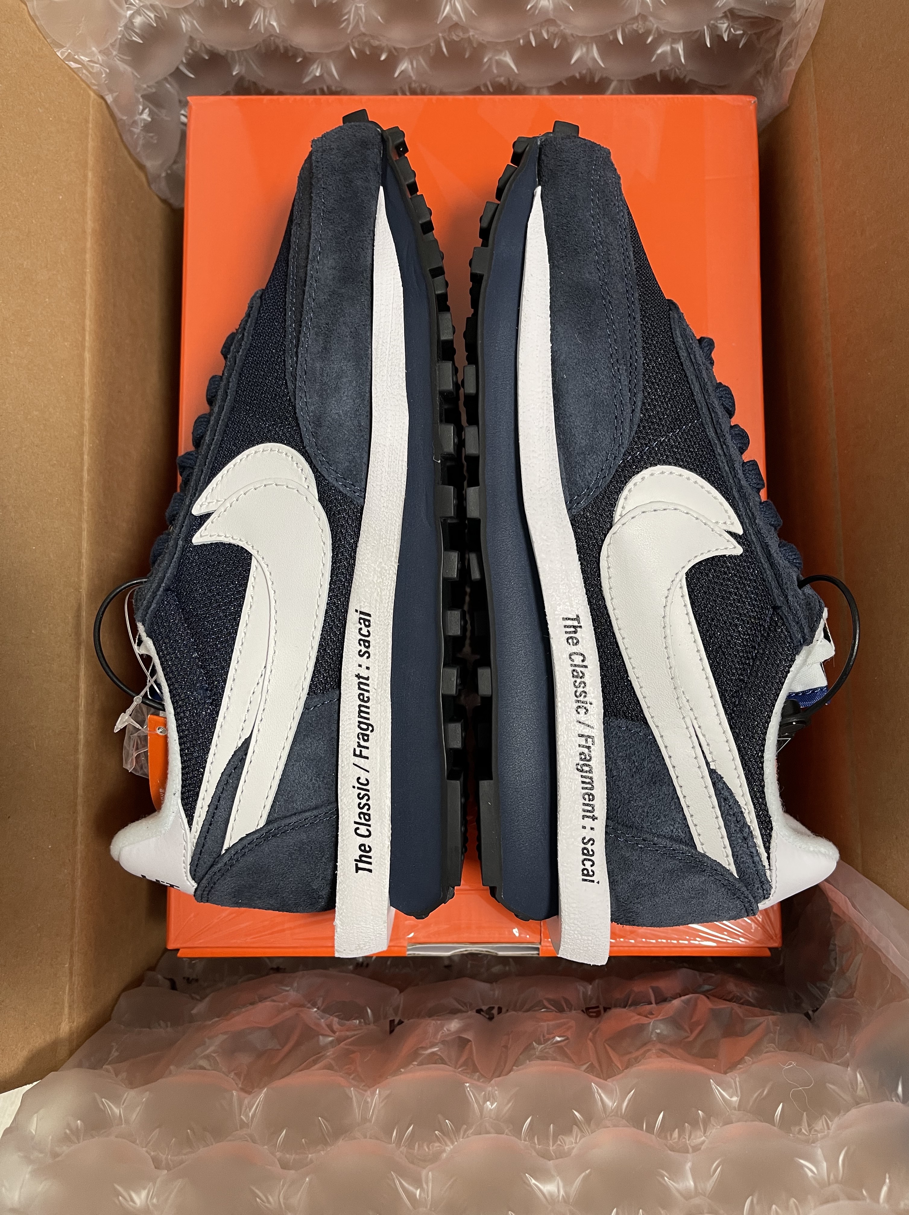 Nike x Sacai x Fragment LDWaffle Blackened Blue 착용 스타일