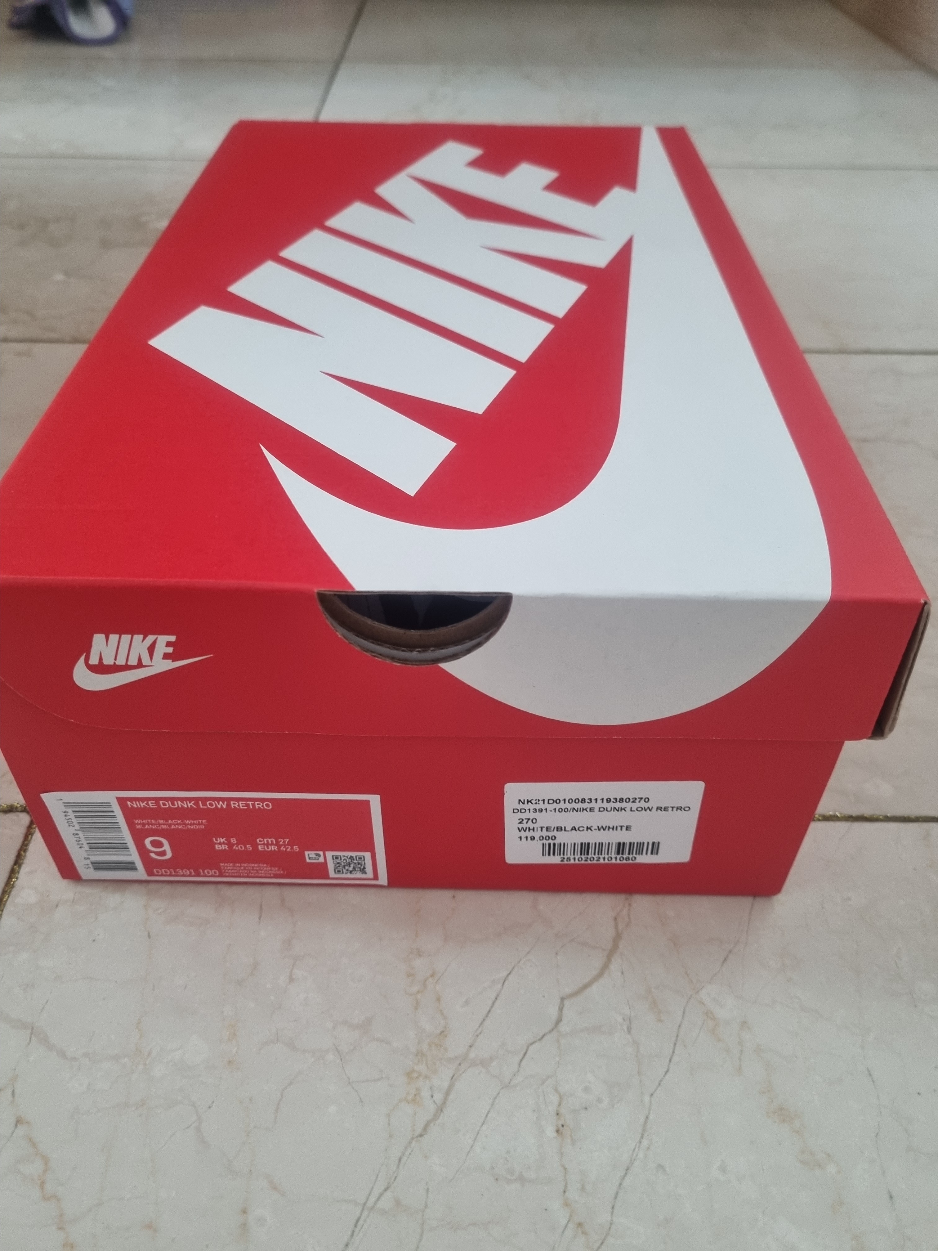 Nike Dunk Low Retro Black 착용 스타일 - 2