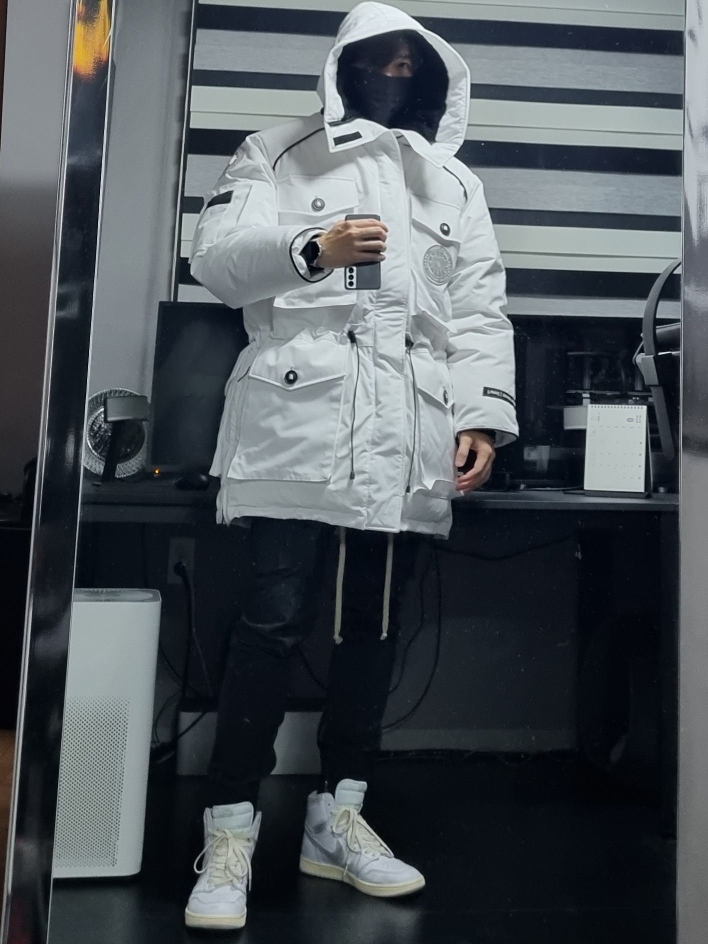 Jordan 1 High 85 Neutral Grey 착용 스타일 - 5