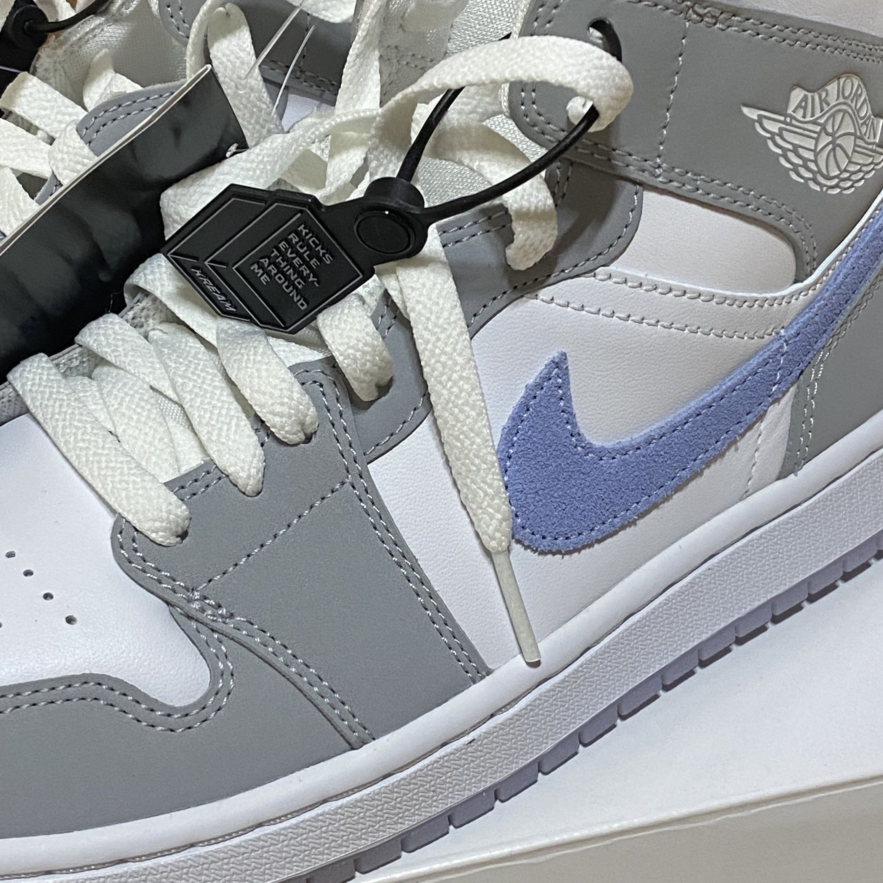 (W) Jordan 1 Mid Wolf Grey 착용 스타일